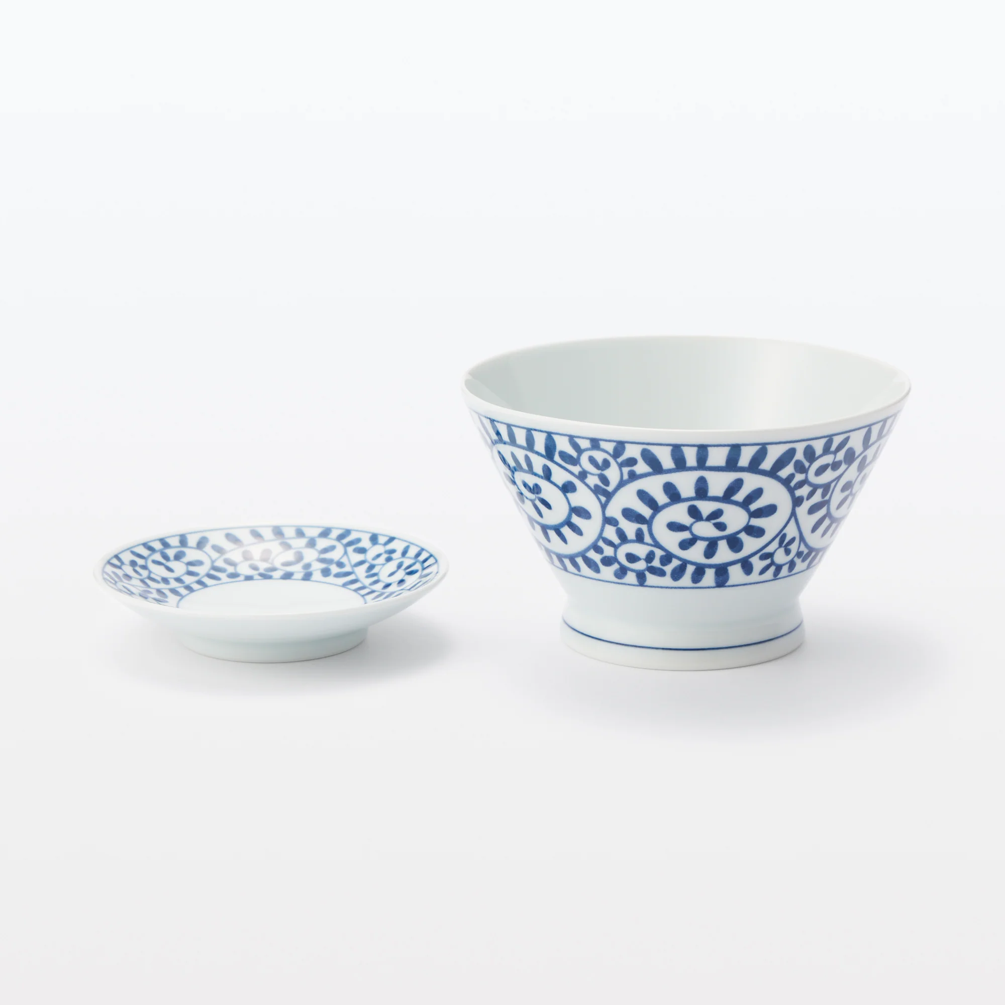 Hasami Ware Rice Bowl - Arabesque Pattern - Image 17