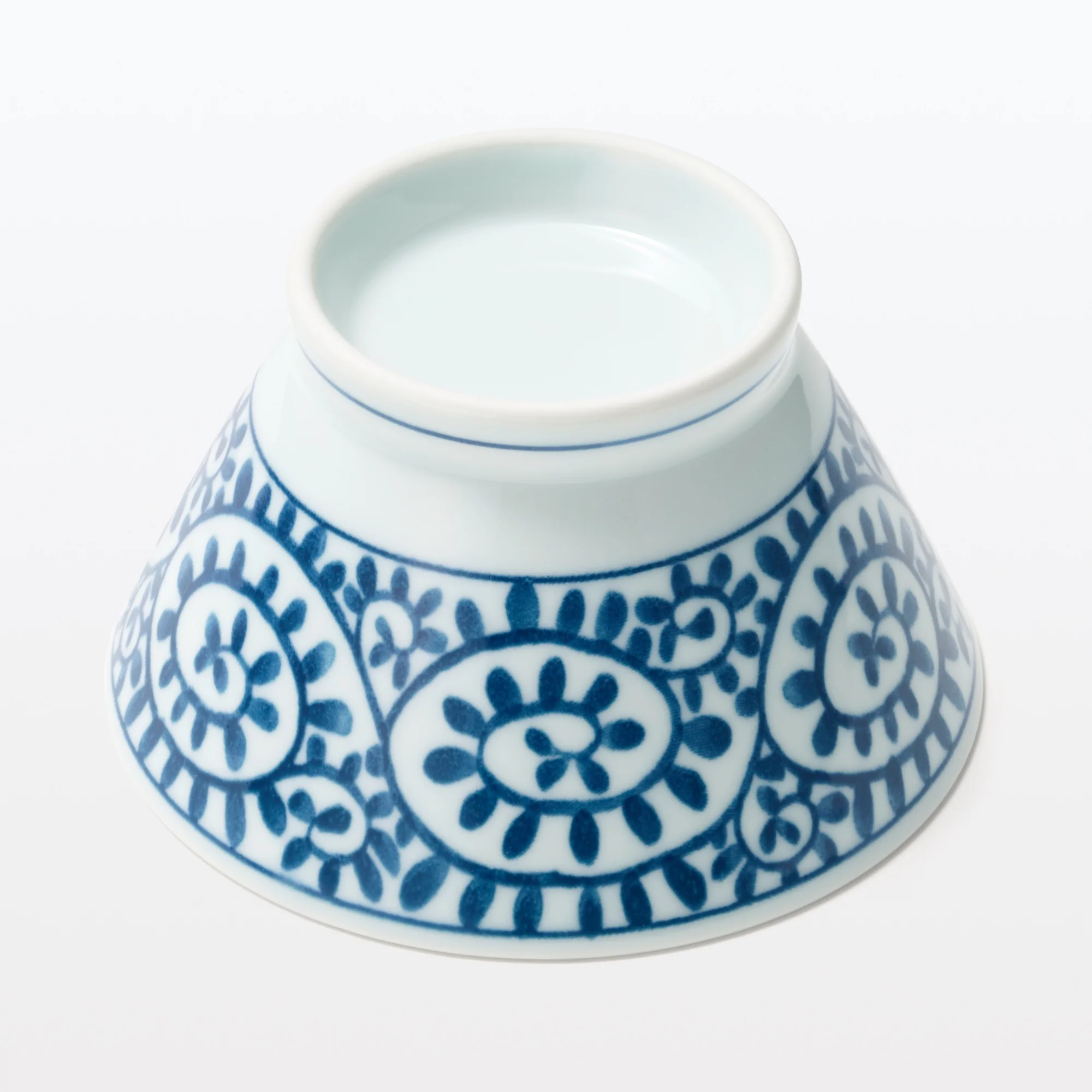 Hasami Ware Rice Bowl - Arabesque Pattern - Small - Image 4