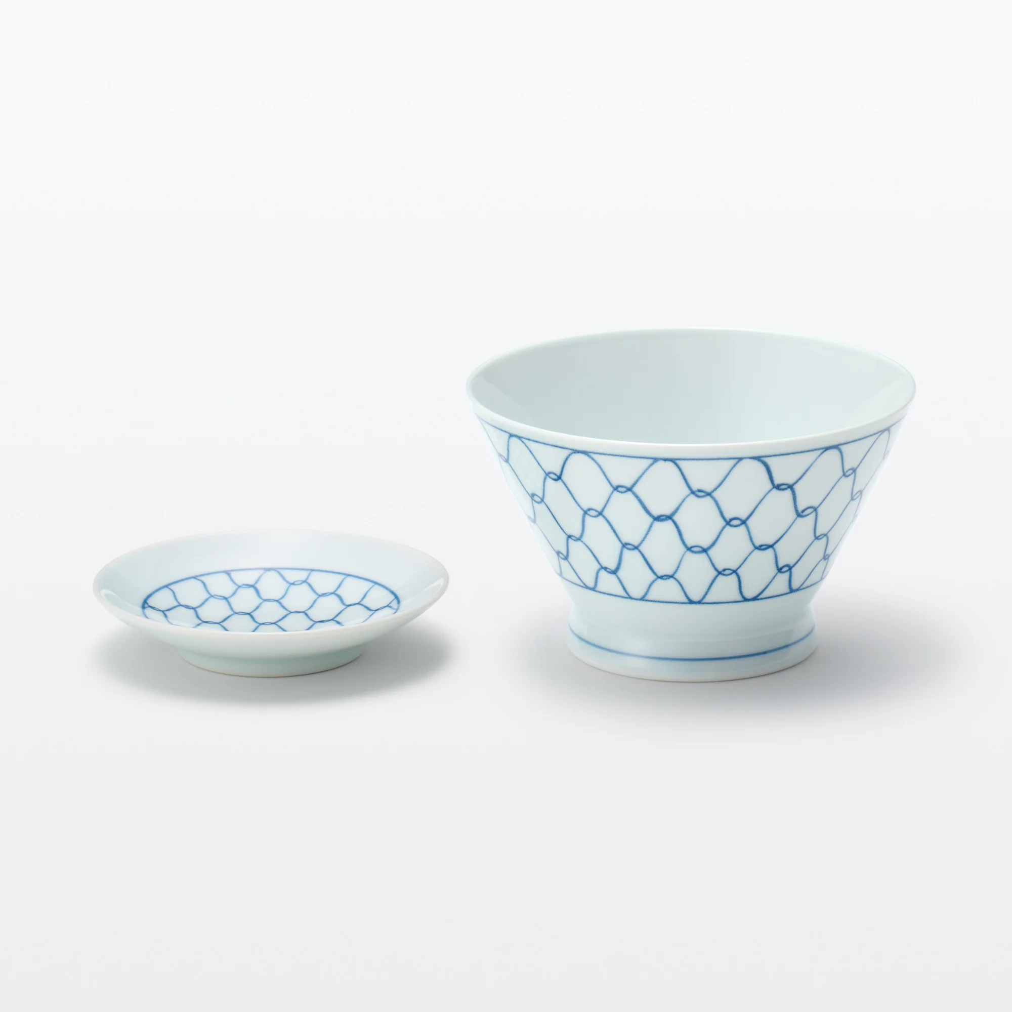 Hasami Ware Rice Bowl - Mesh Pattern - Large - Image 9