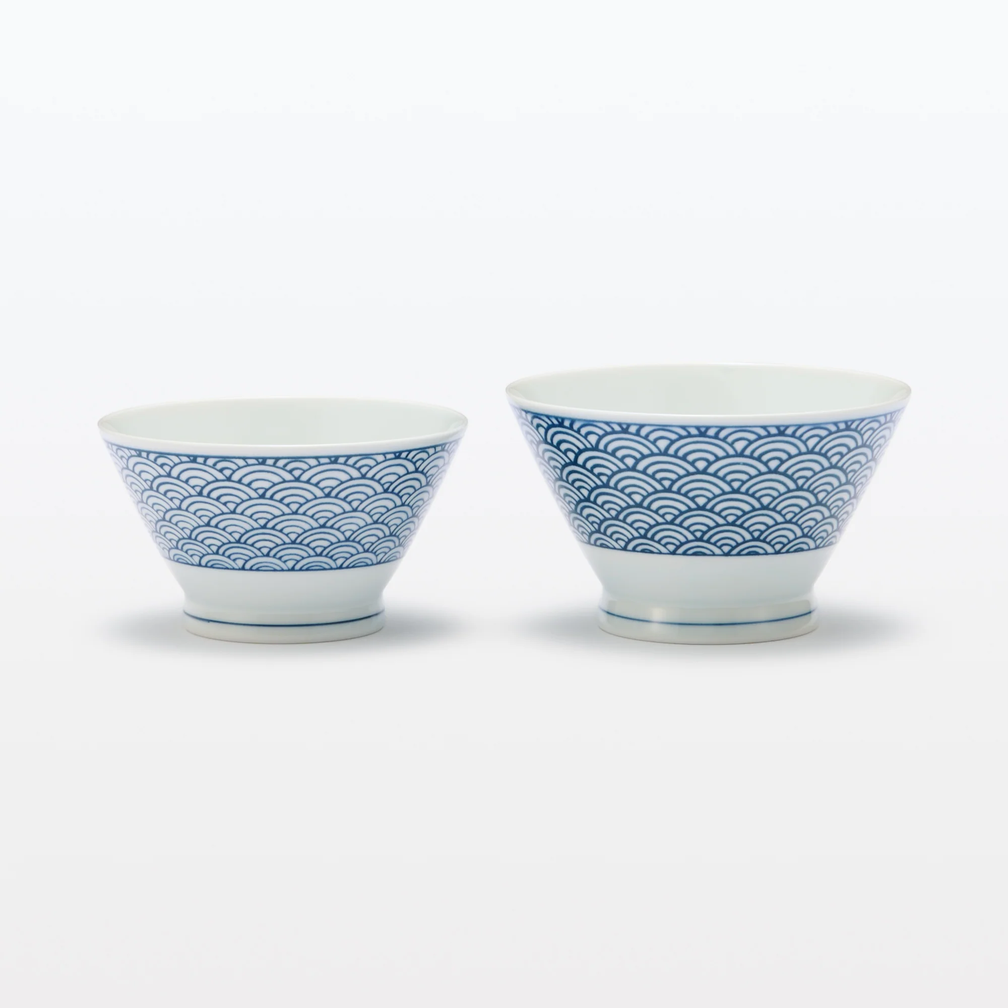 Hasami Ware Rice Bowl - Wave Pattern - Image 7
