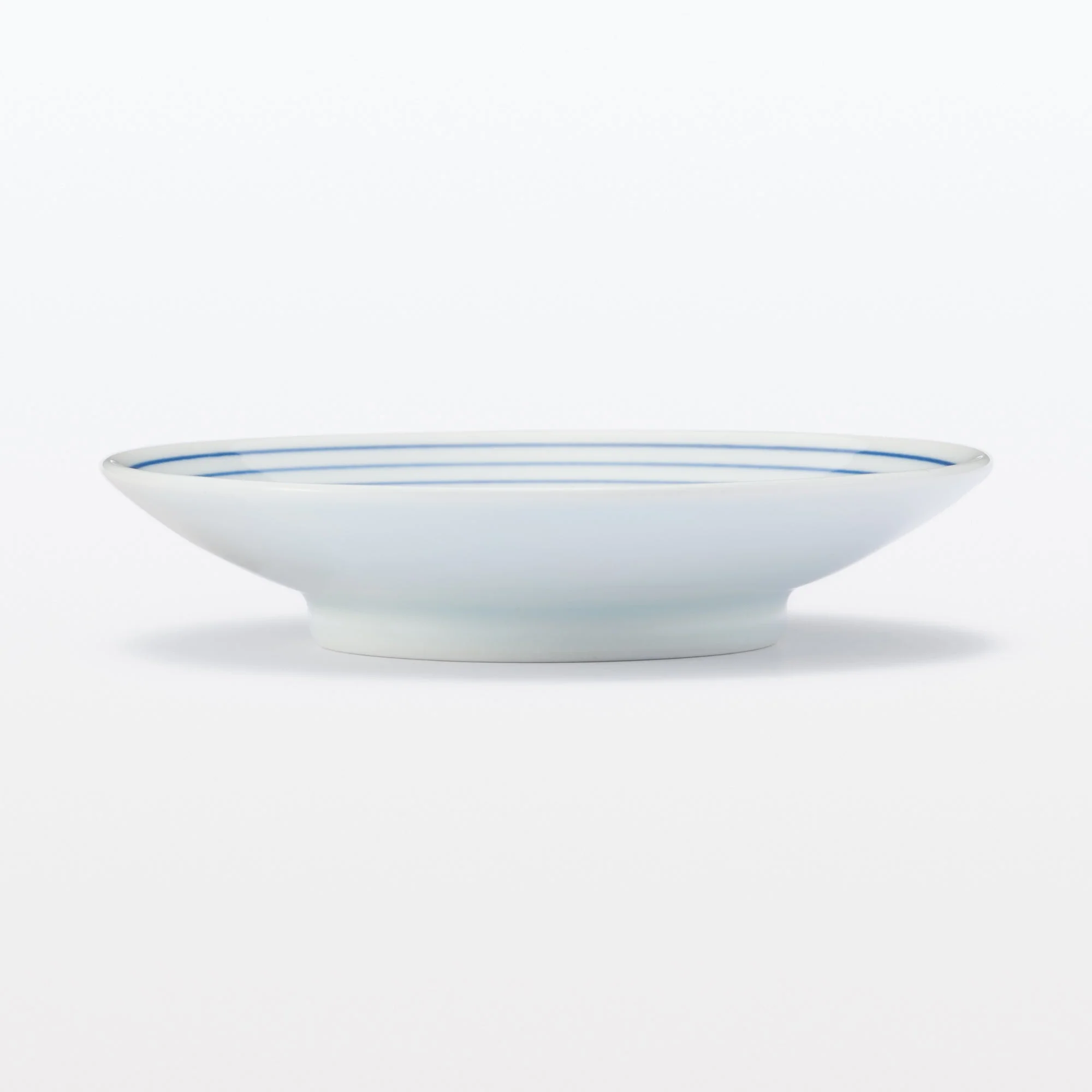 Hasami Ware Small Plate - Horizontal Stripes Pattern - Image 2