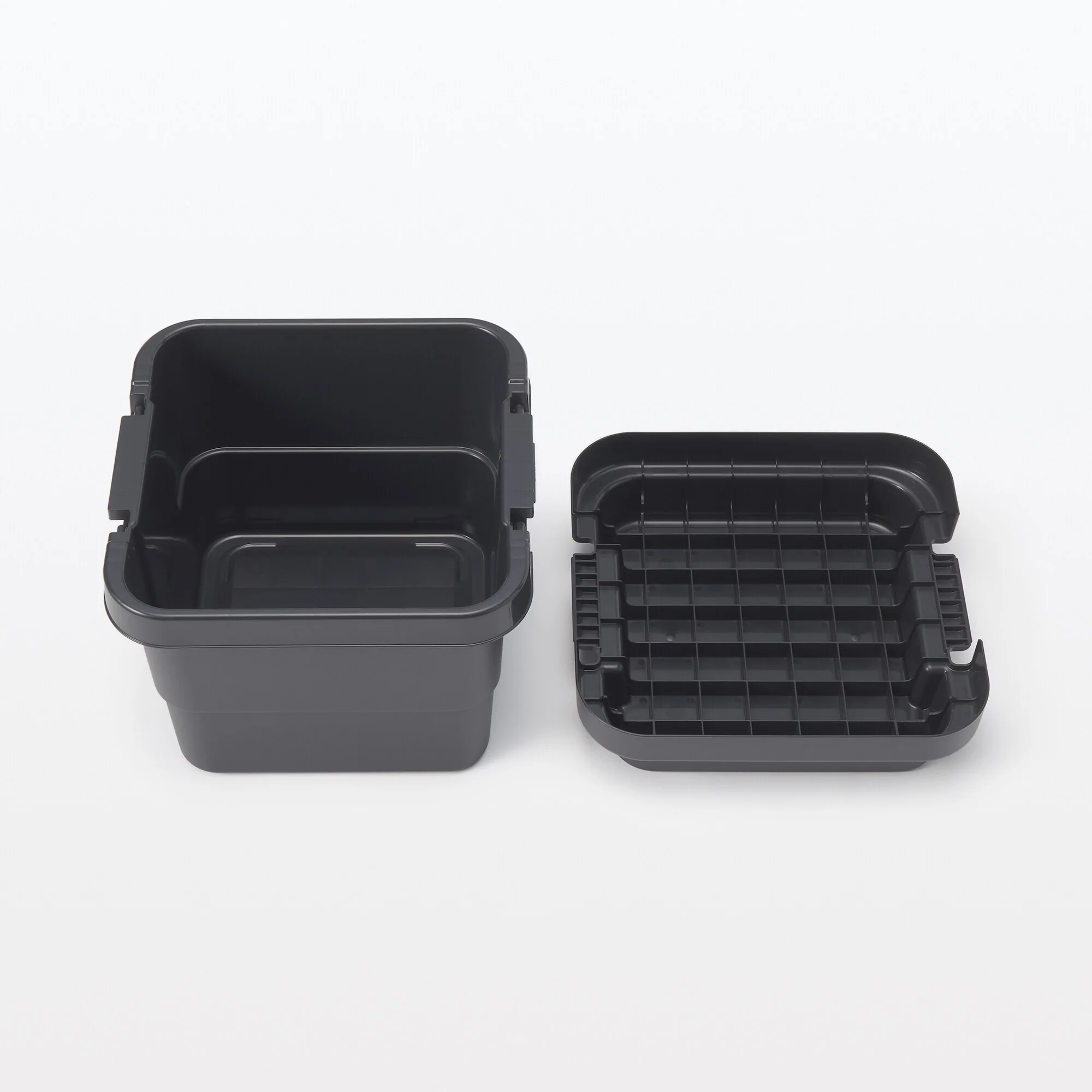 Heavy Duty Polypropylene Storage Box - Dark Grey - Small (30 L) - Image 4