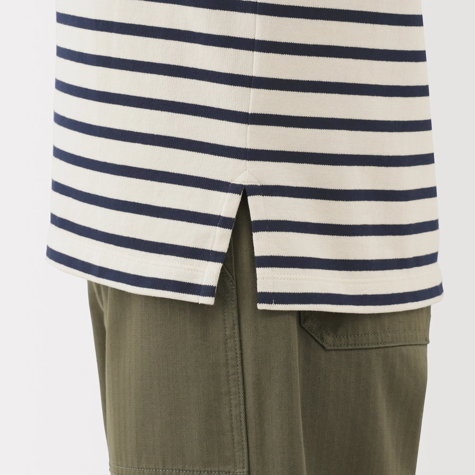 Heavyweight Cotton Boat Neck T-Shirt - Image 32