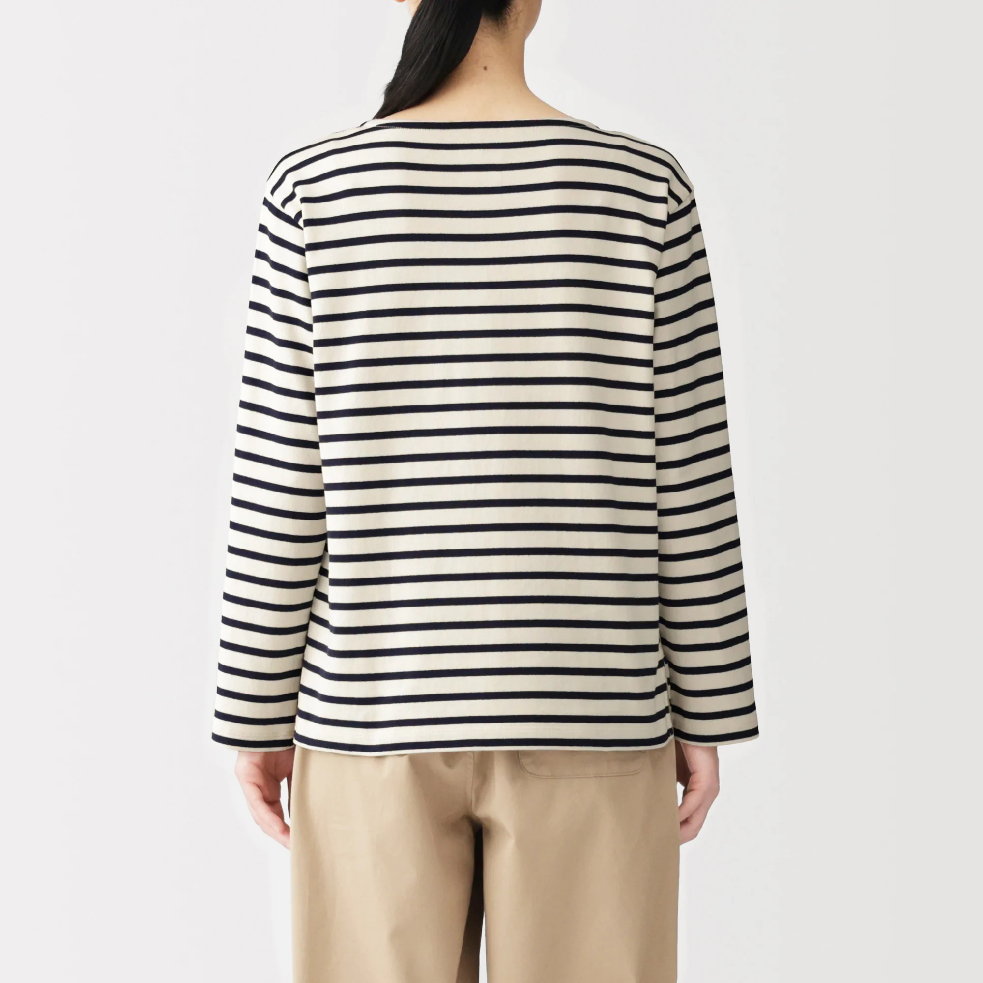 Heavyweight Cotton Boat Neck T-Shirt - Image 51