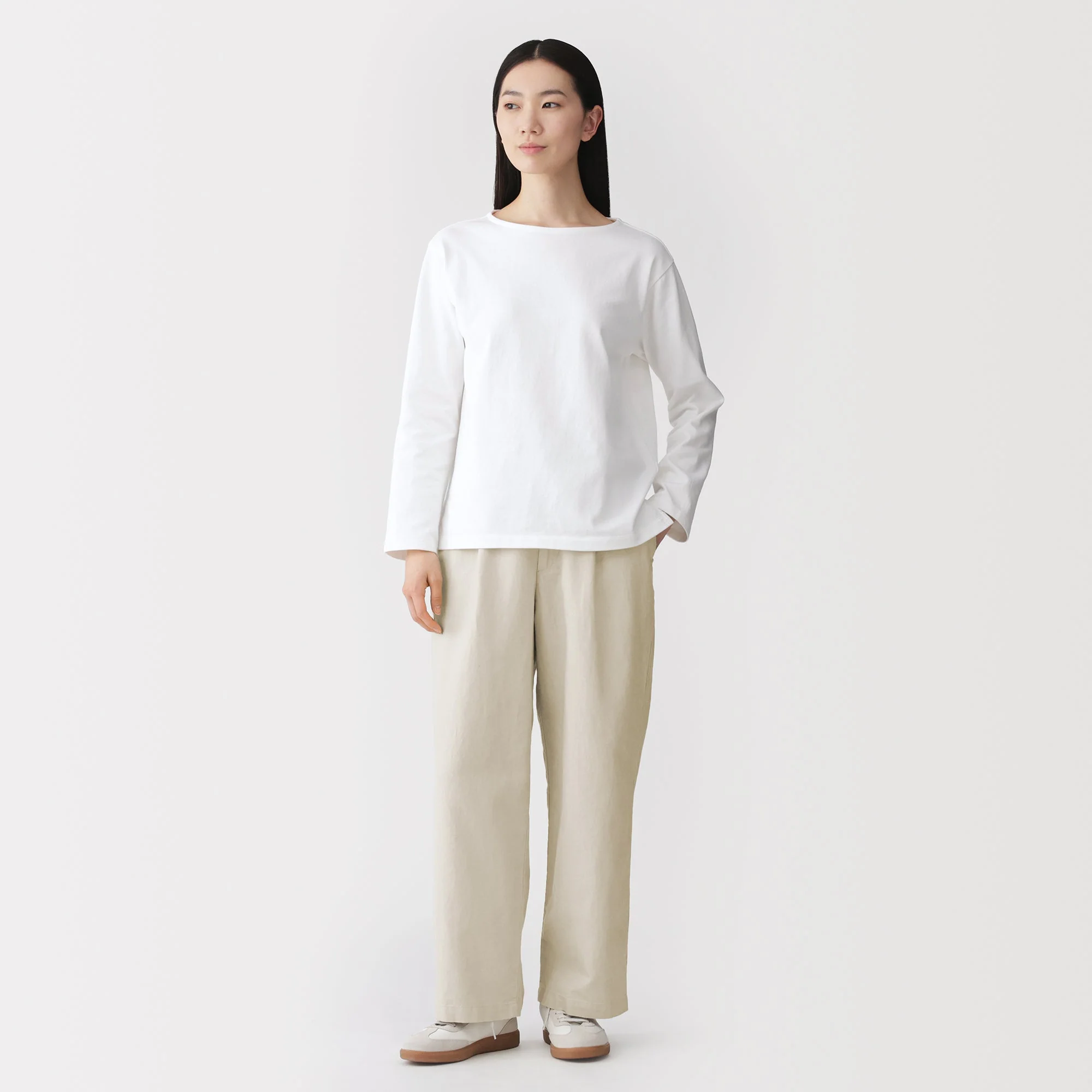 Hemp Blend Twill Straight Pants - Image 3