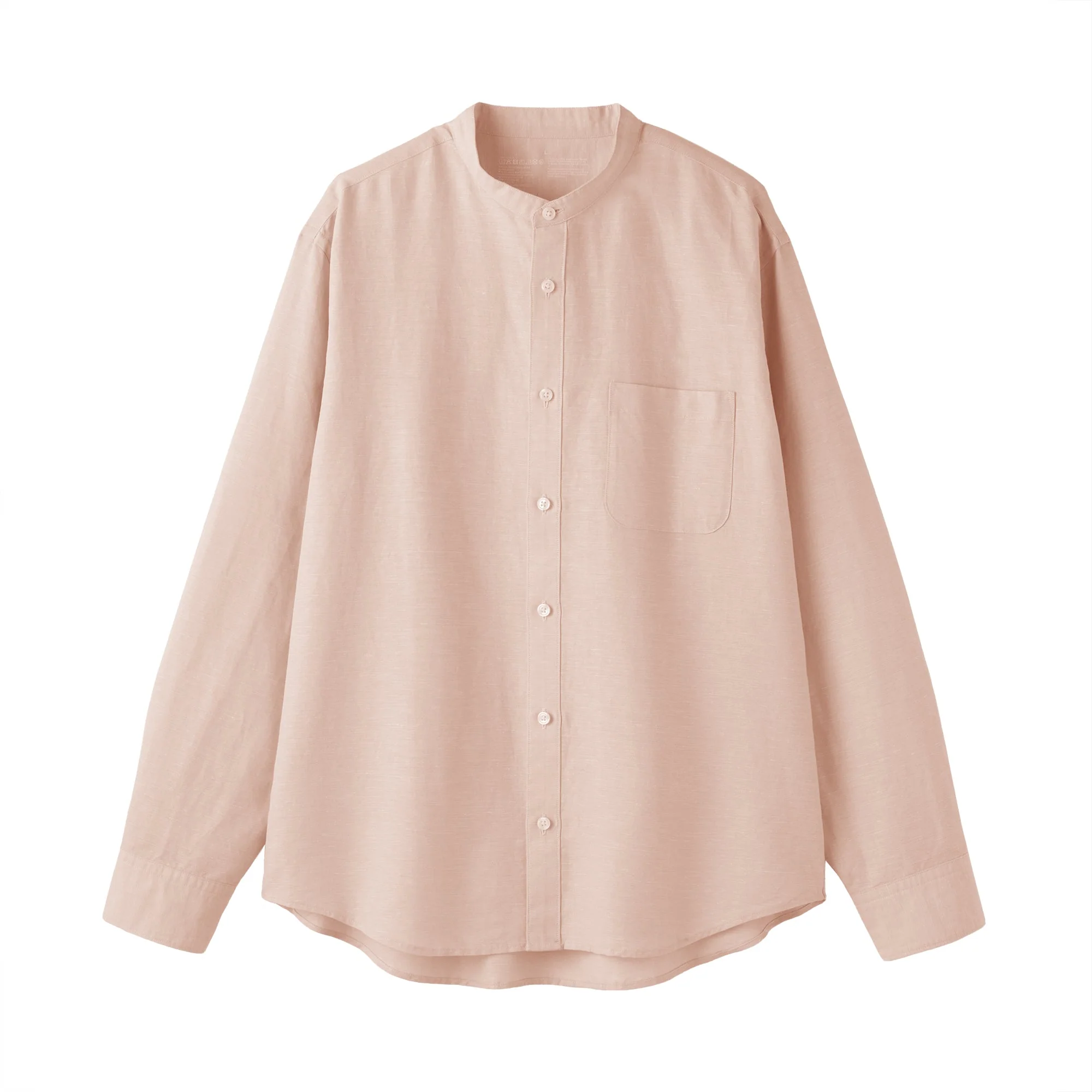 Hemp Cotton Stand Collar Shirt - Image 2