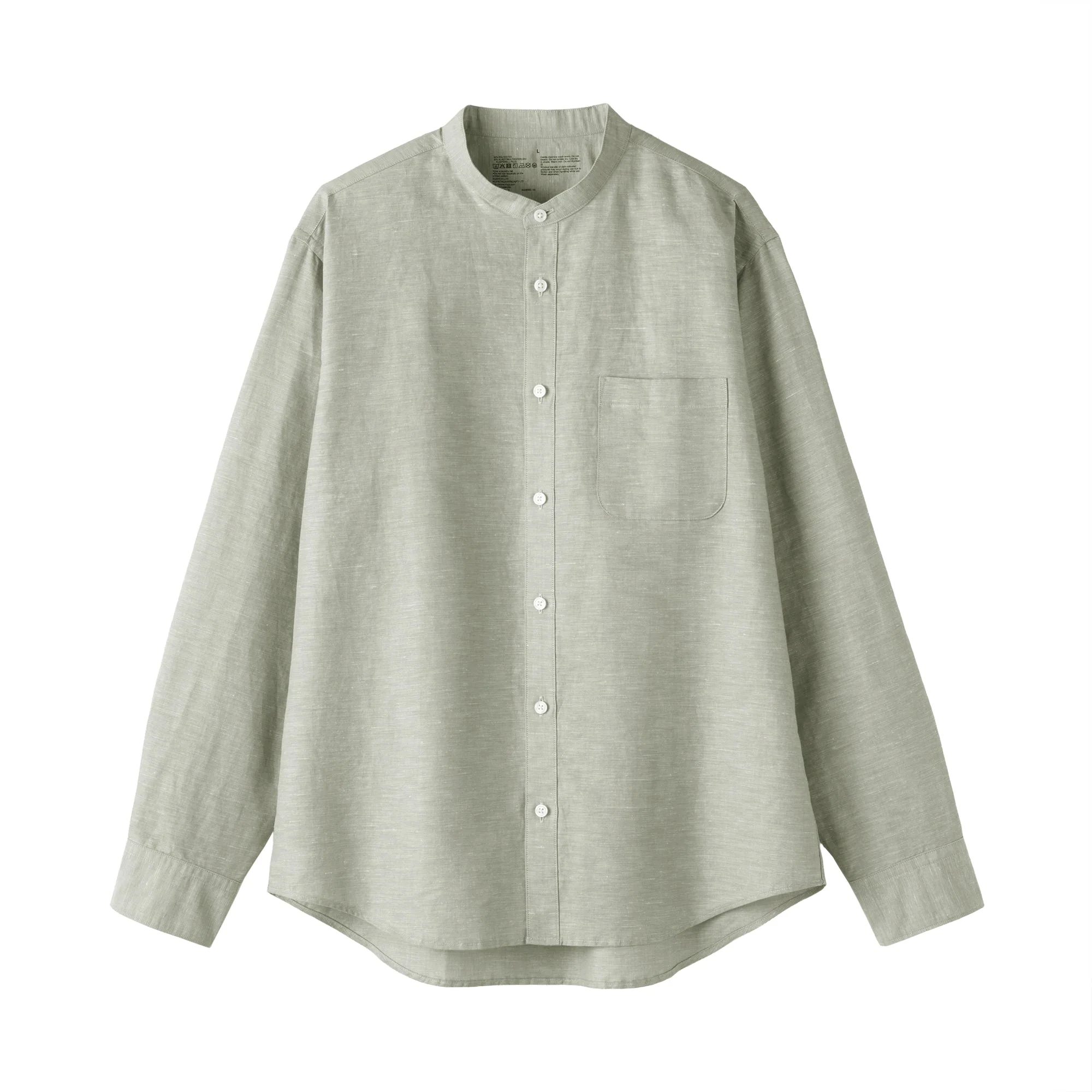 Hemp Cotton Stand Collar Shirt - Image 20