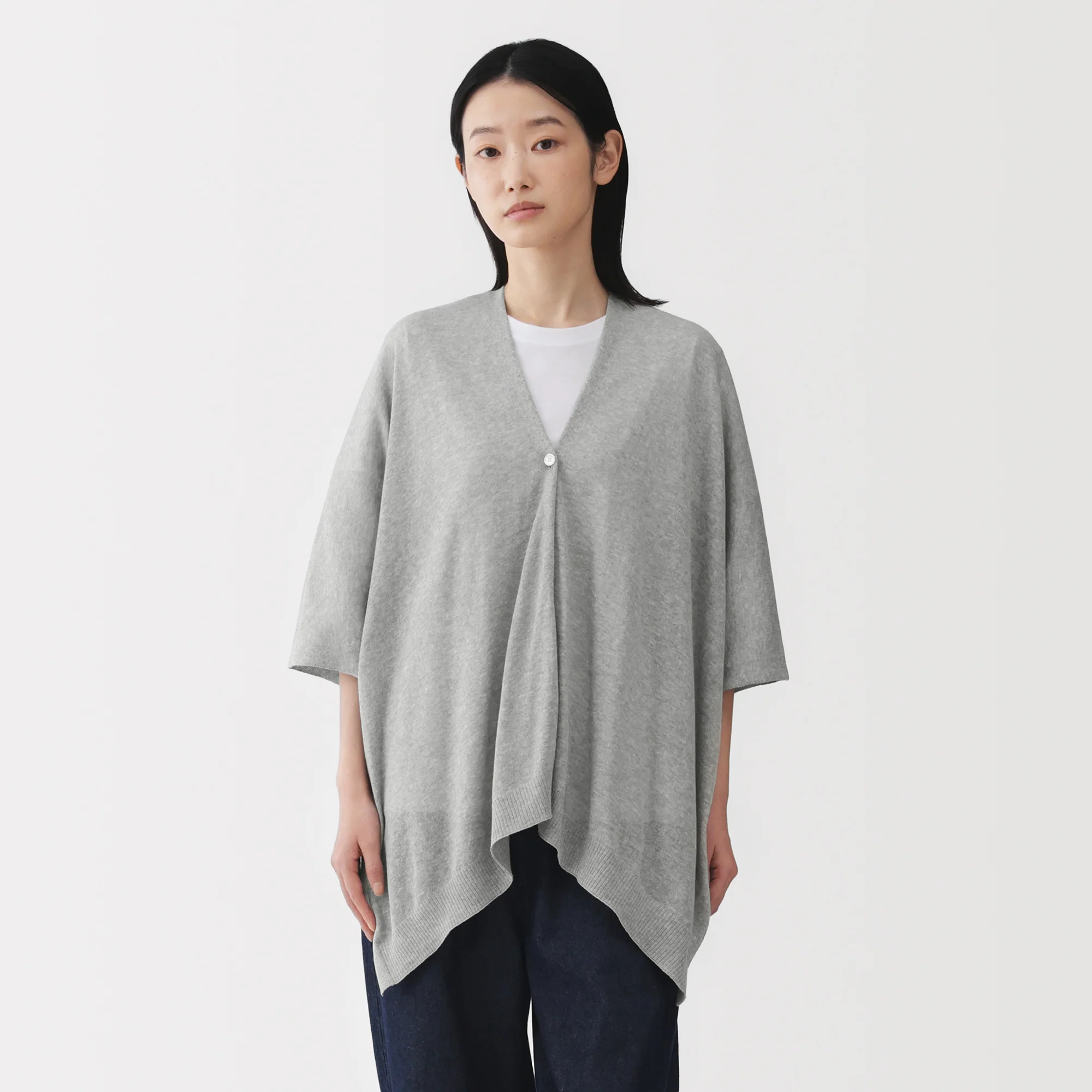 High-Twist Cotton Buttoned Bolero - Image 27