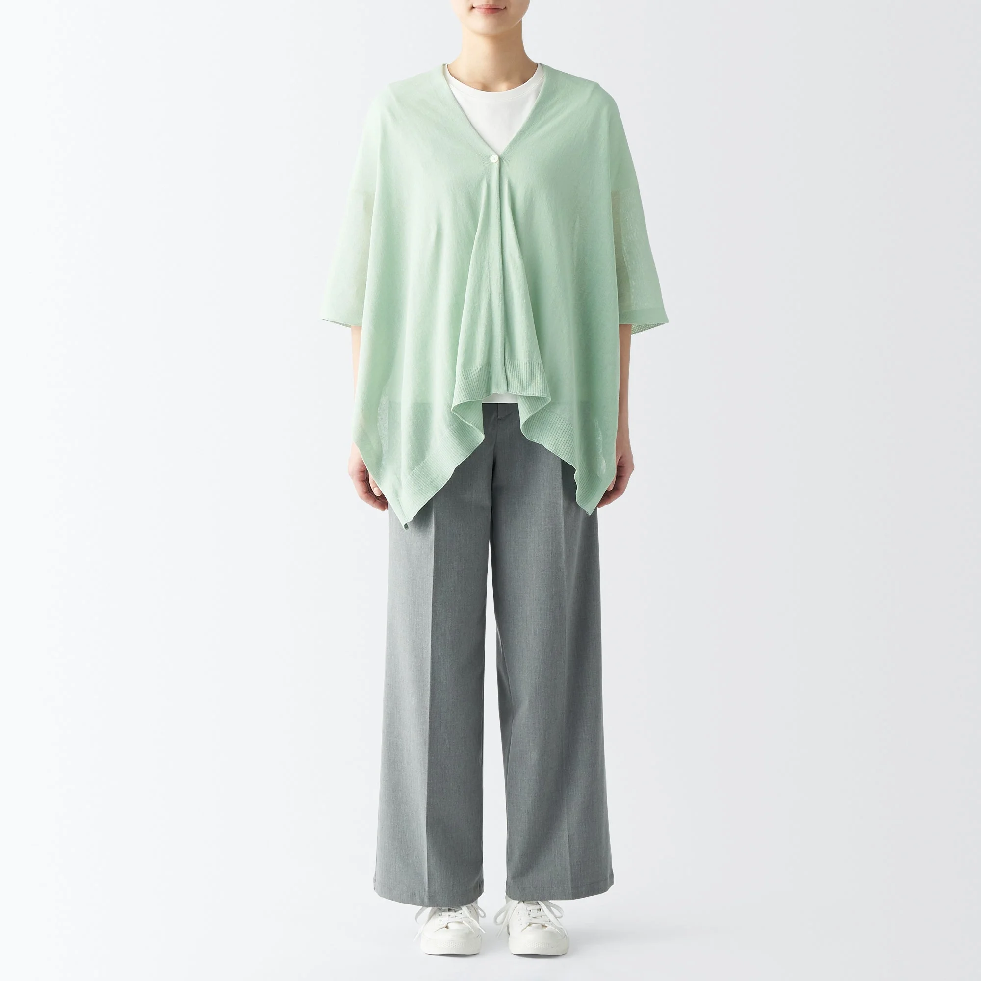 High-Twist Cotton Buttoned Bolero - Image 4