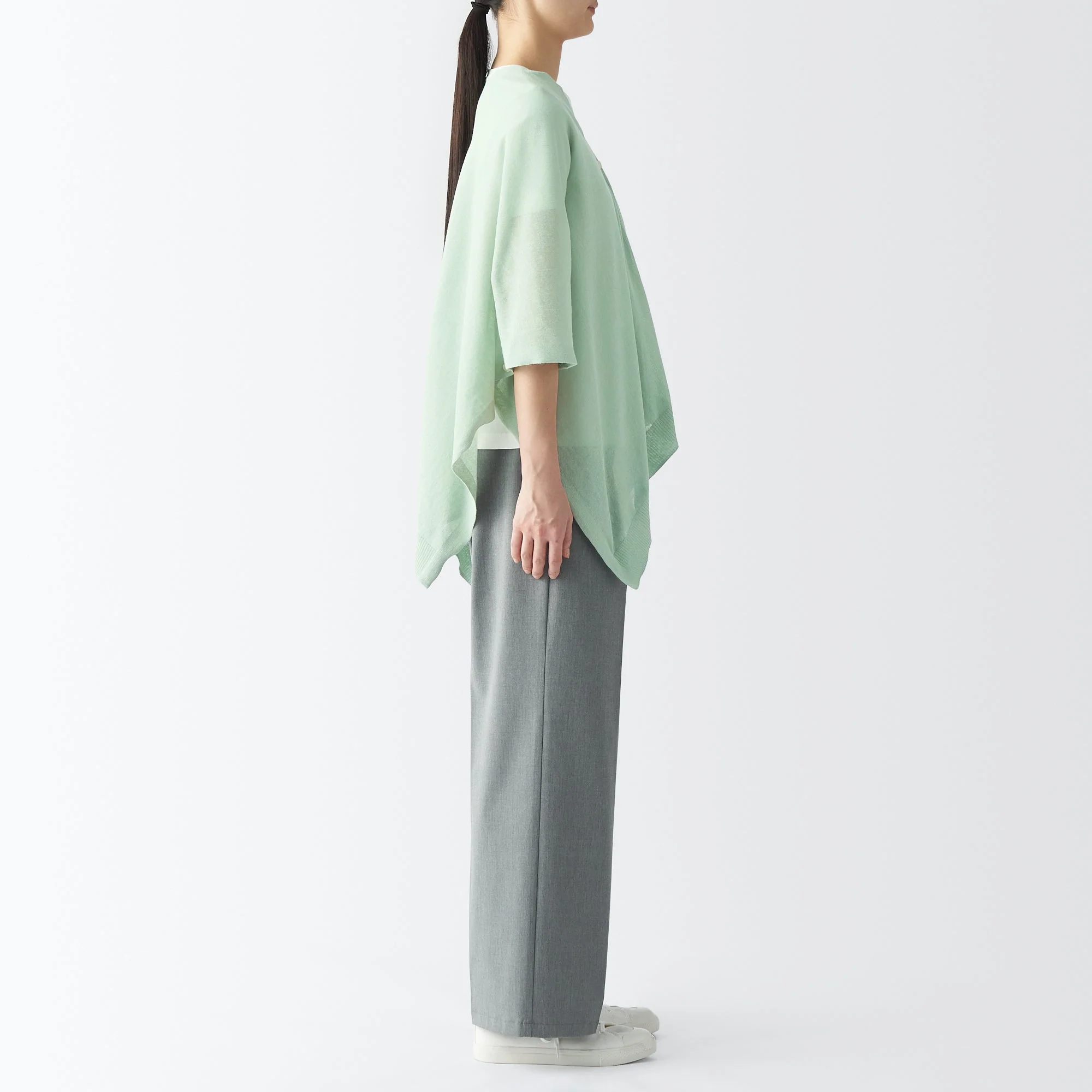 High-Twist Cotton Buttoned Bolero - Image 5