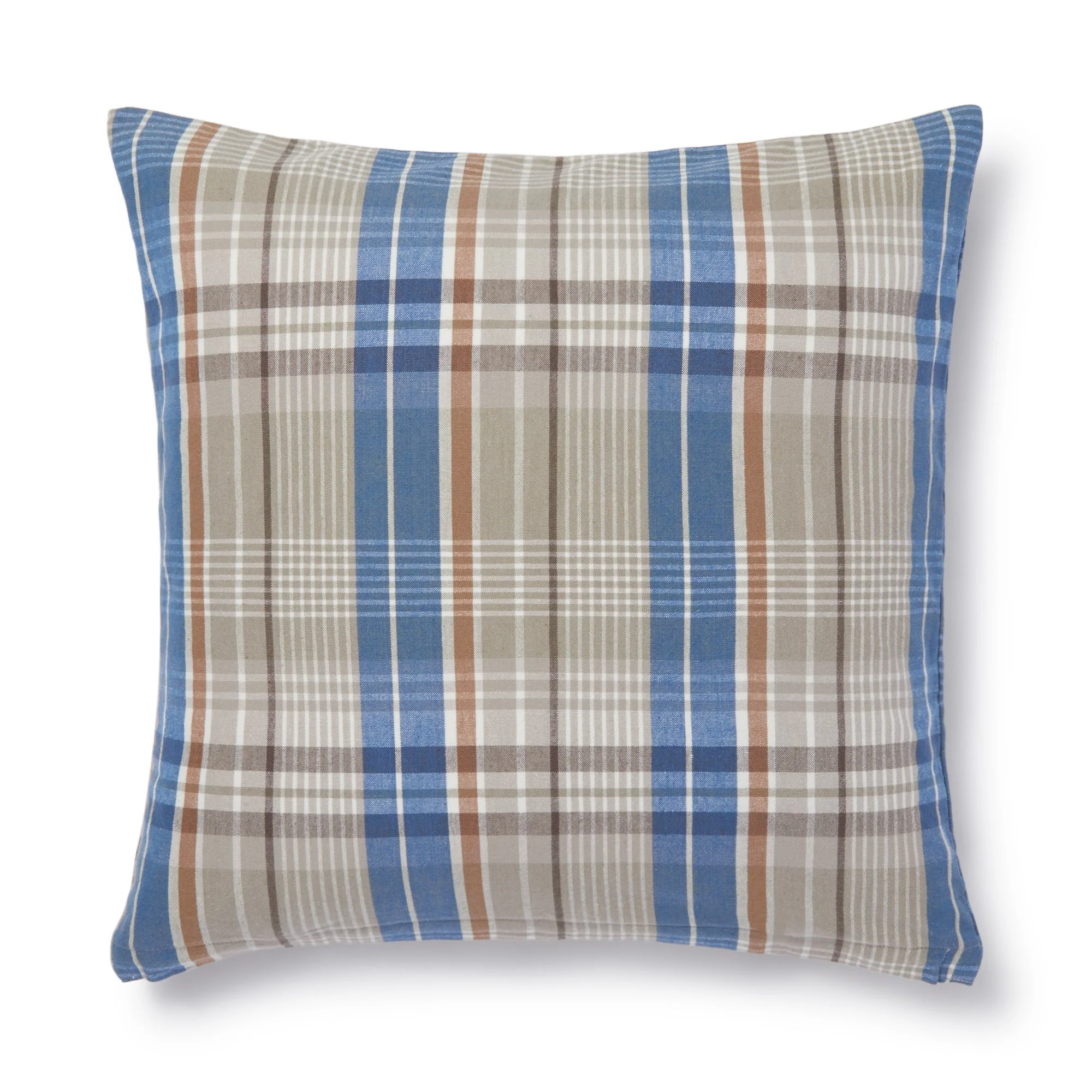 Indian Cotton Madras Check Cushion Cover - Image 5
