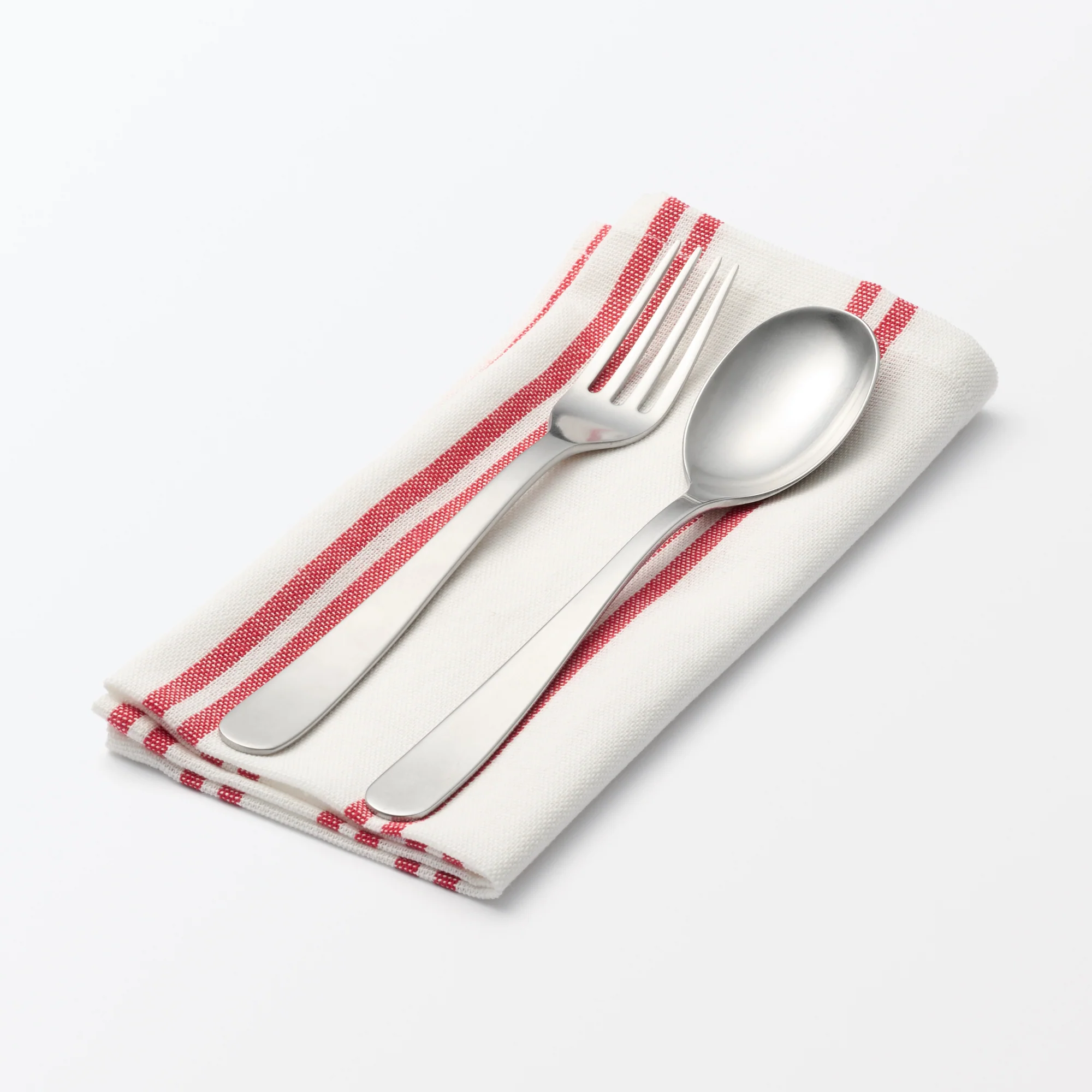 Indian Cotton Yarn-Dyed Napkin - Red Stripe - Image 2