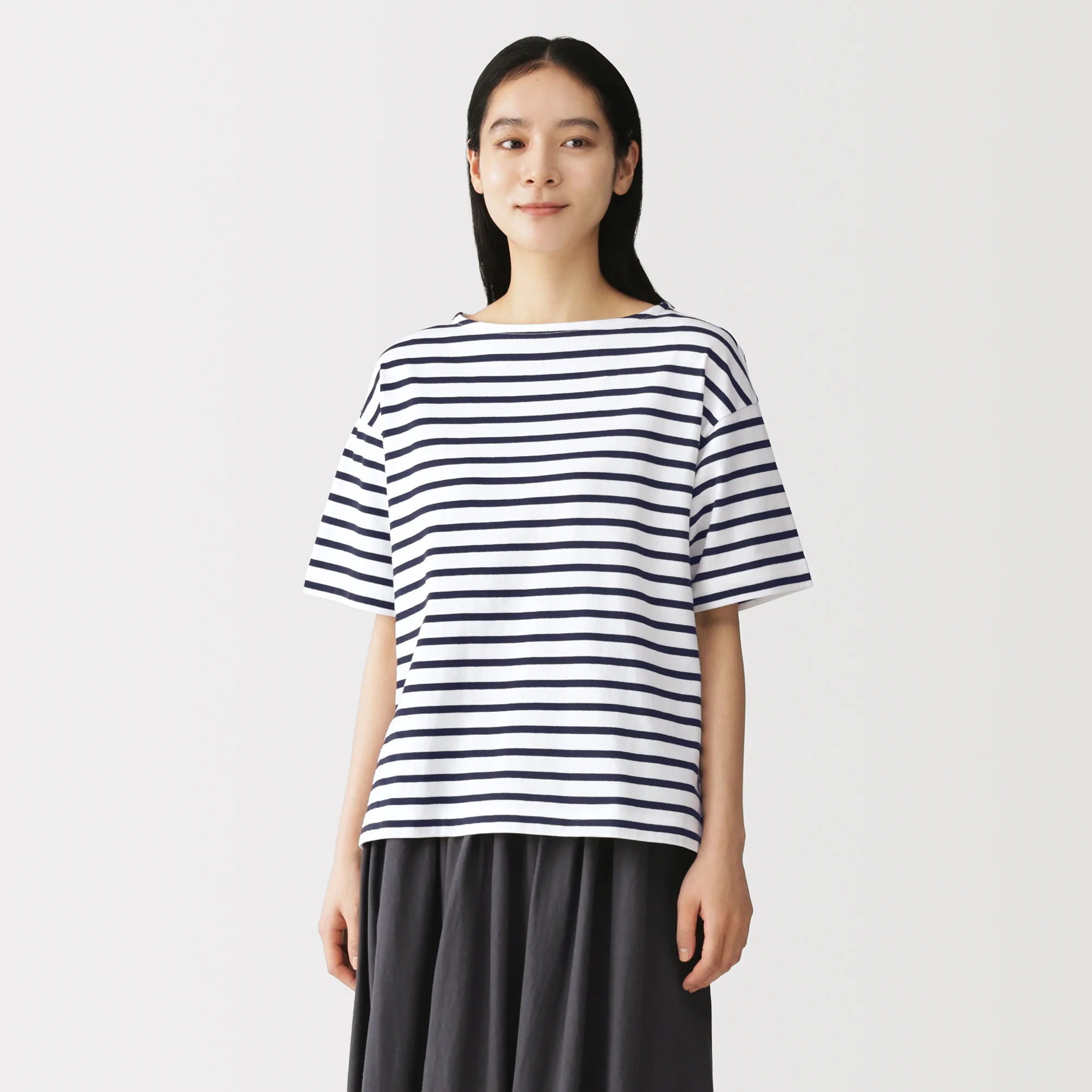 Jersey Boatneck T-Shirt - Image 27