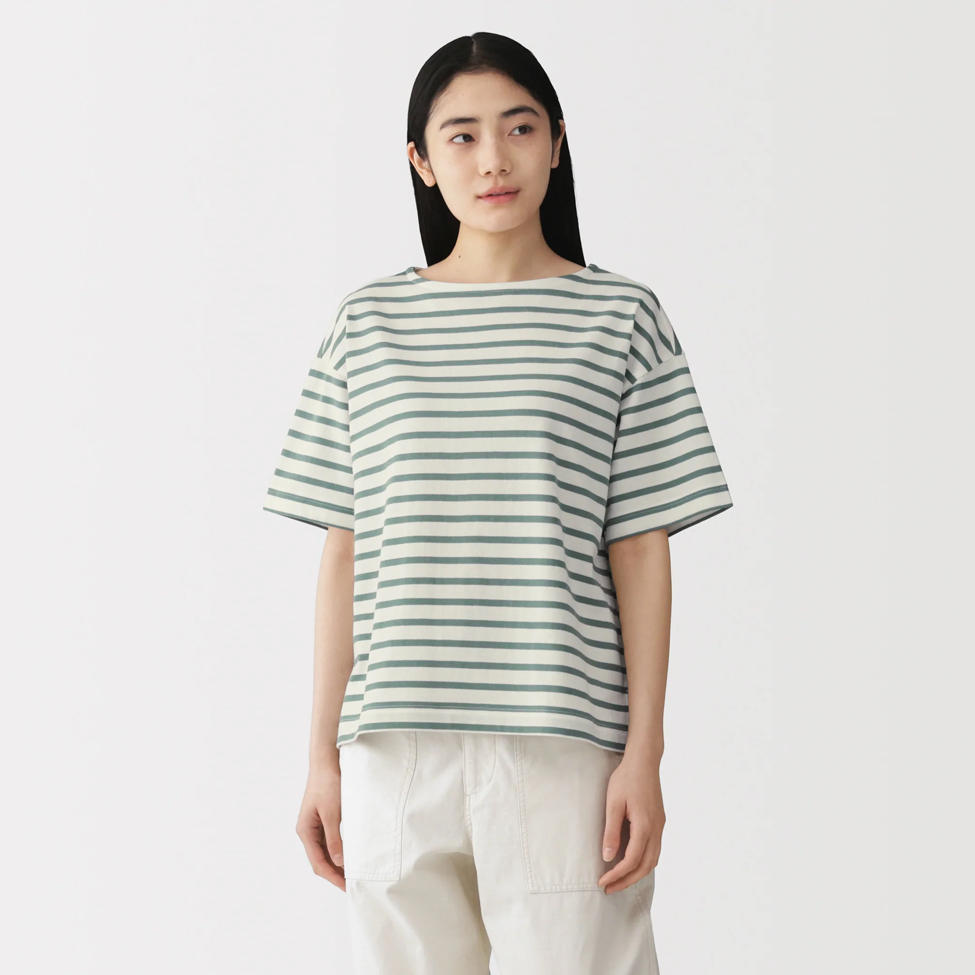 Jersey Boatneck T-Shirt - Image 3