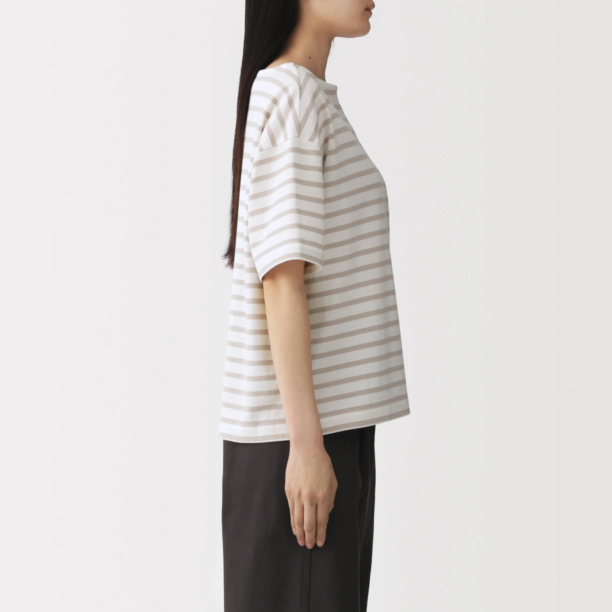 Jersey Boatneck T-Shirt - Image 37
