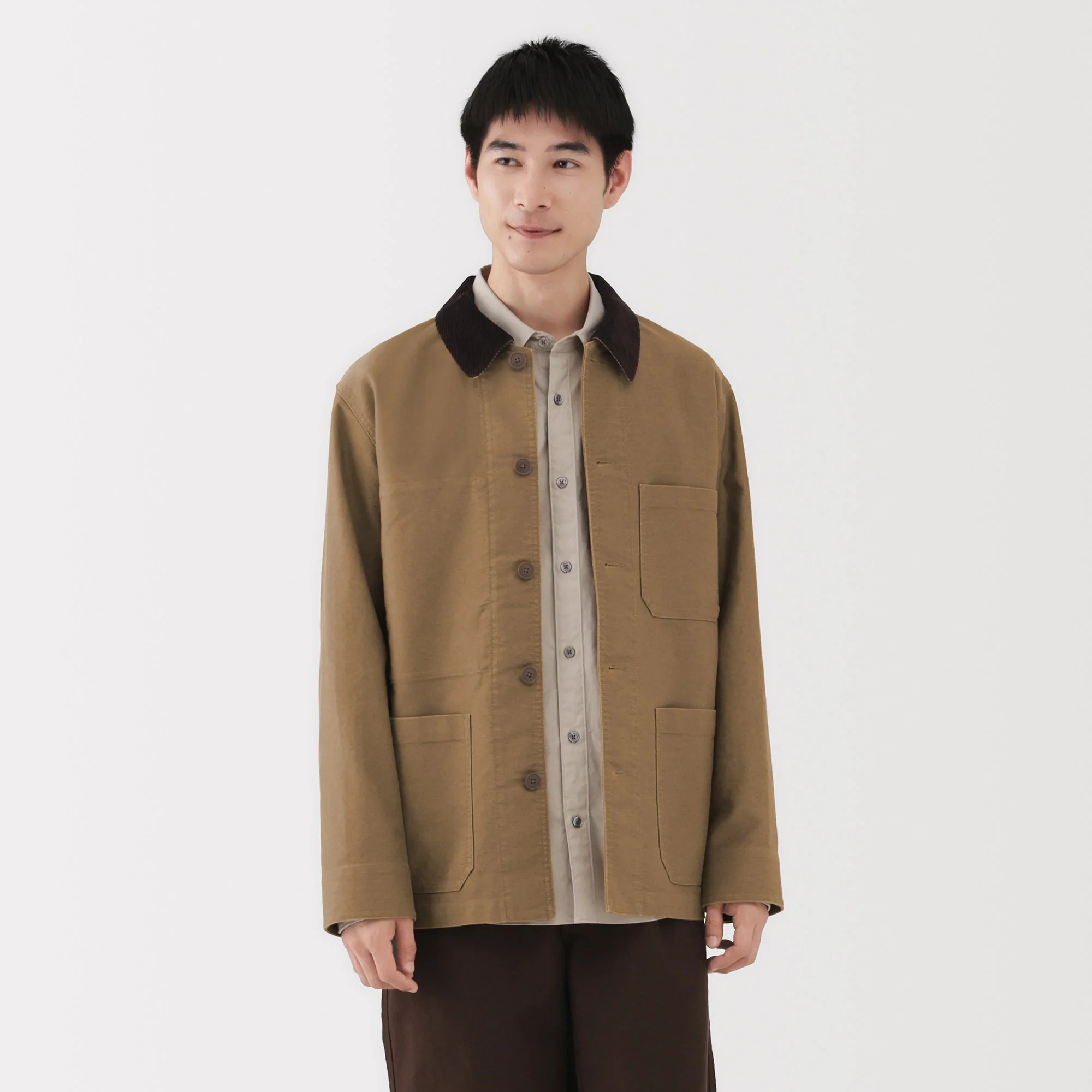 Kapok Blend Corduroy Work Jacket - Image 12