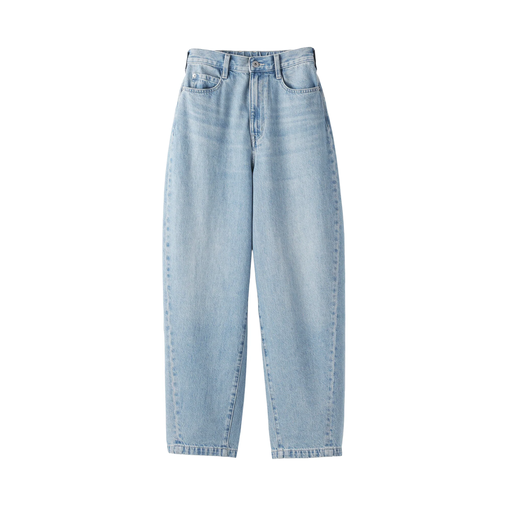 Kapok Blend Denim Cocoon Pants - Image 2
