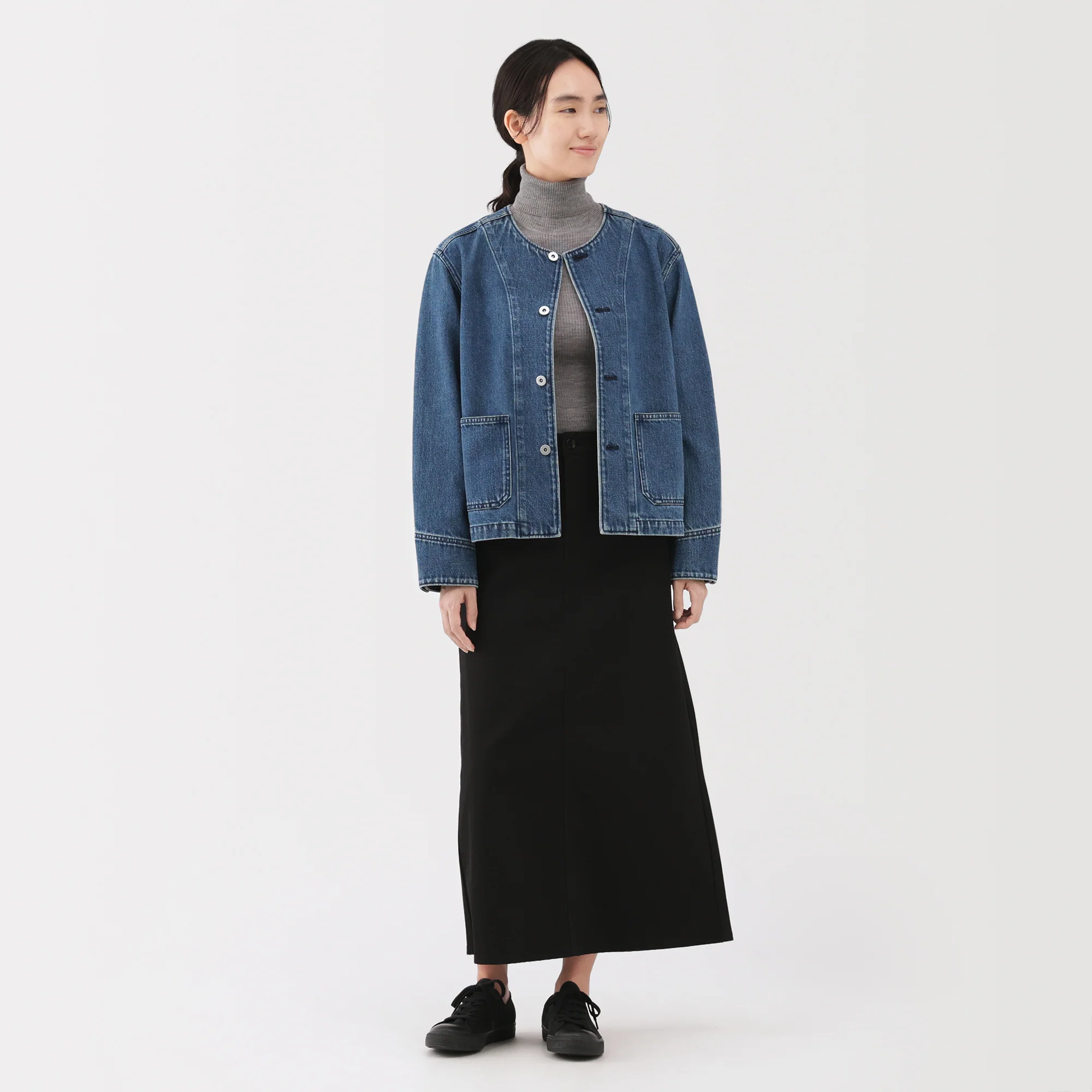 Kapok Blend Denim Jacket - Image 4