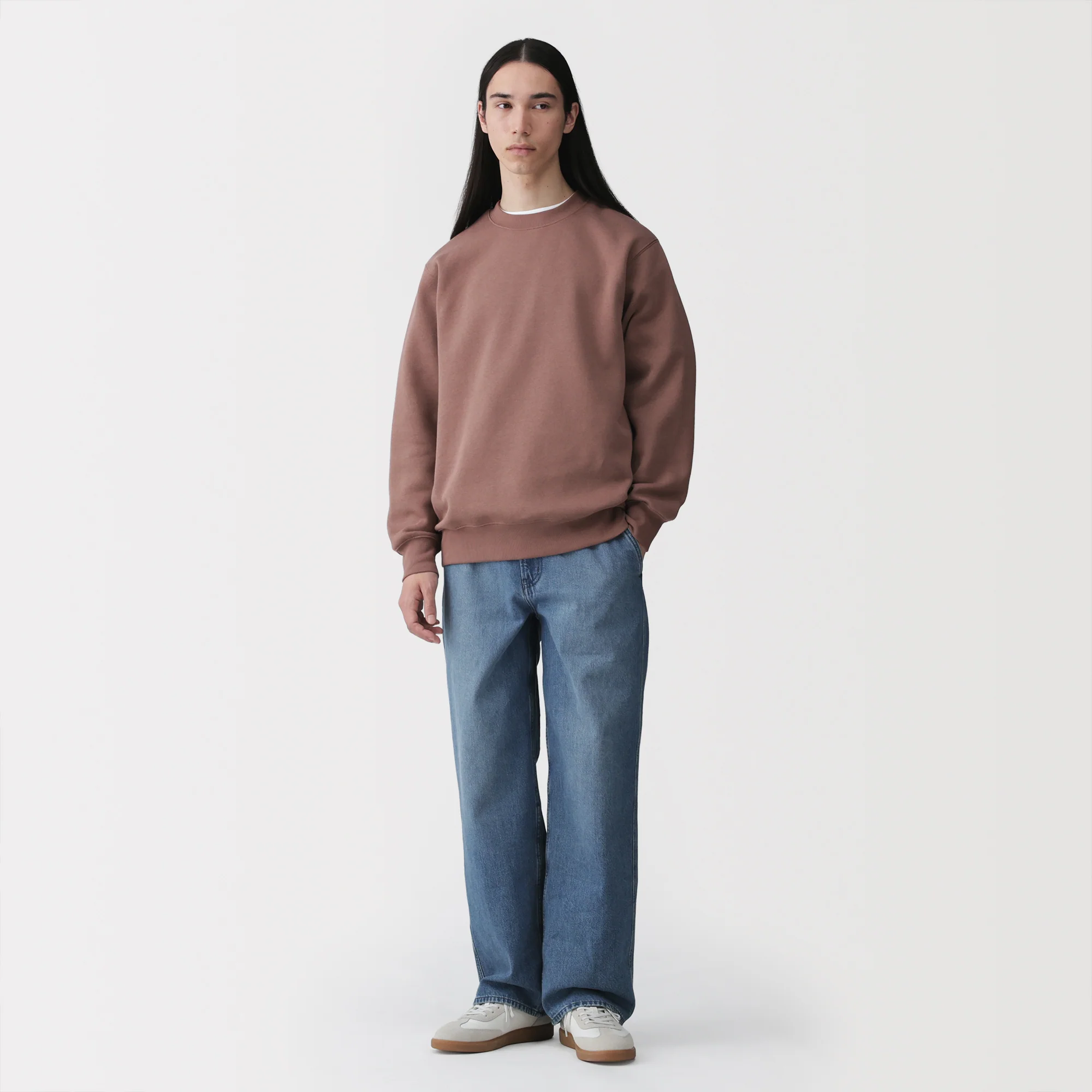 Kapok Blend Denim Wide Pants - Image 3