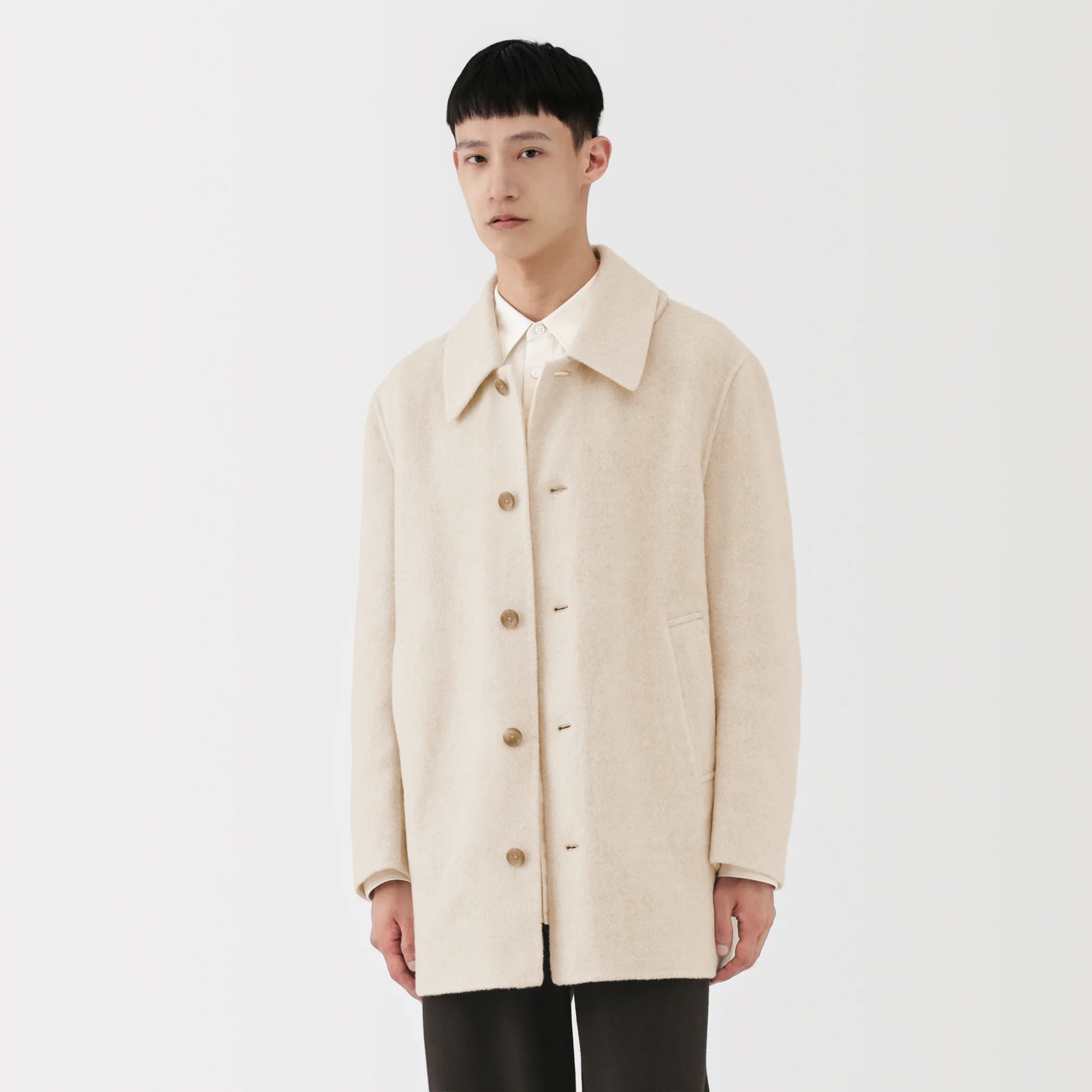 Labo Cashmere Mix Soutien Collar Coat