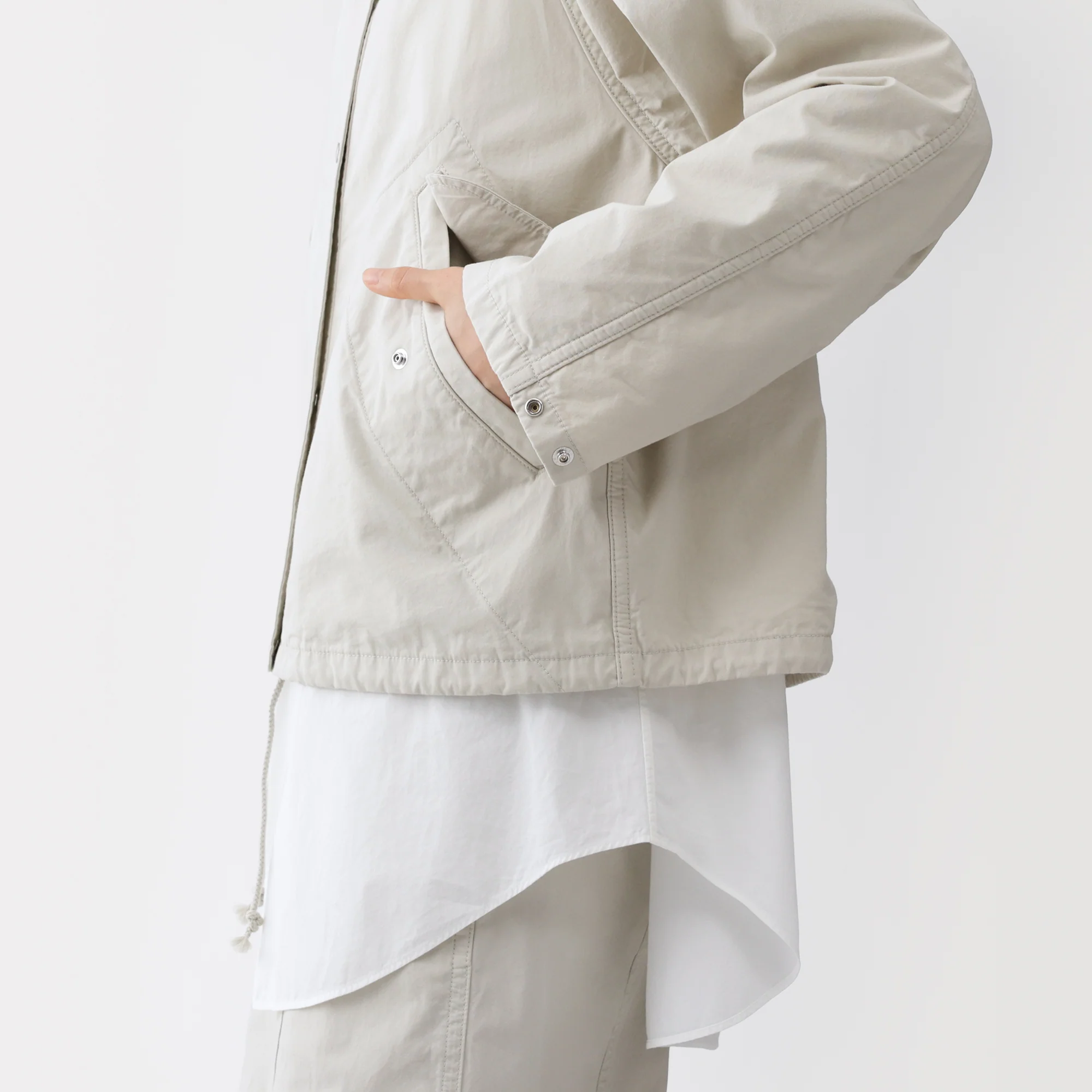 Labo Cotton Canvas Hooded Blouson - Image 10