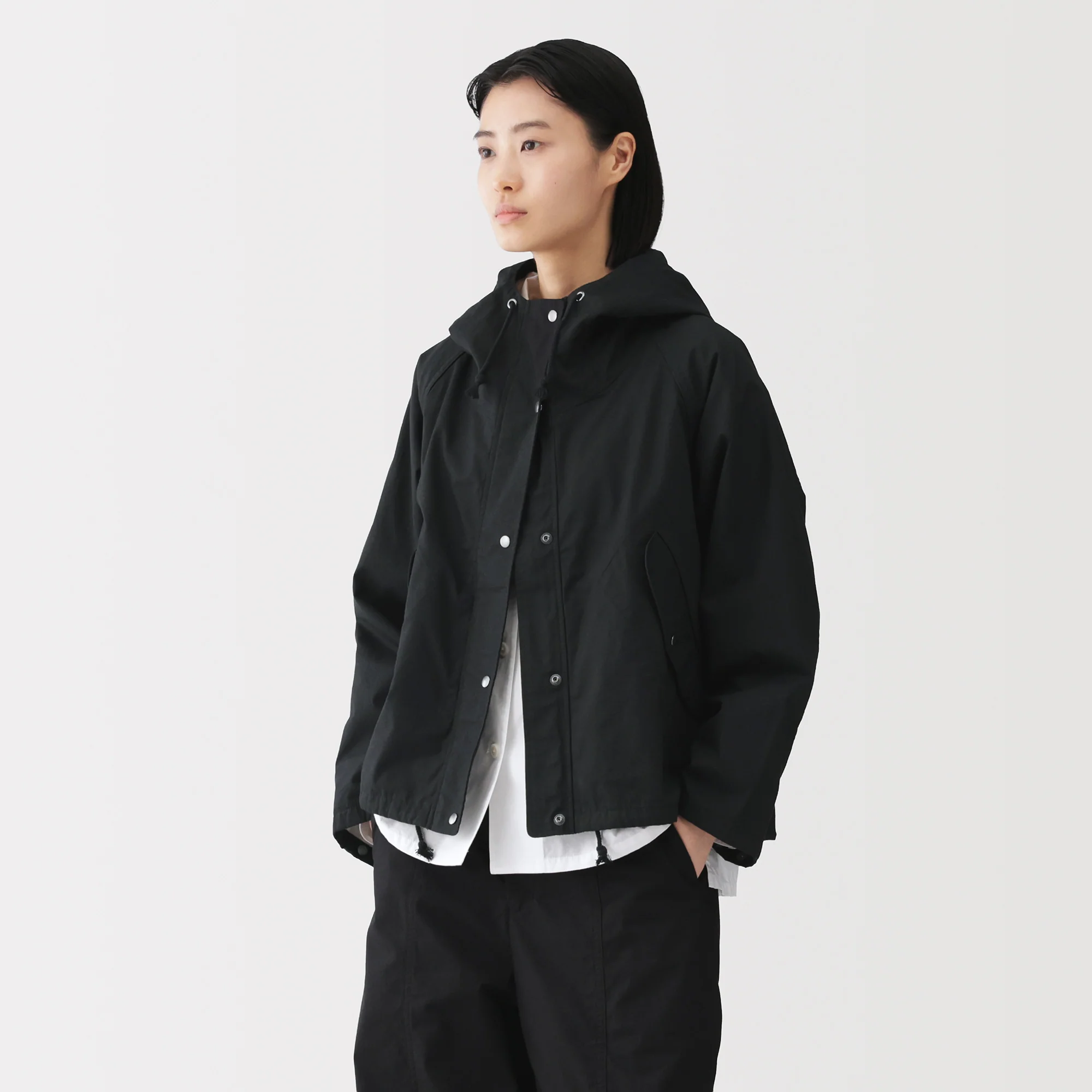 Labo Cotton Canvas Hooded Blouson - Image 3