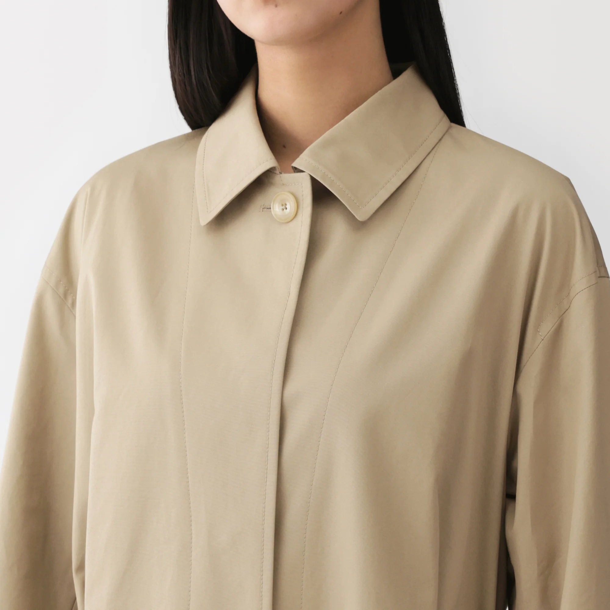 Labo Cotton Single Breasted Coat - Image 6