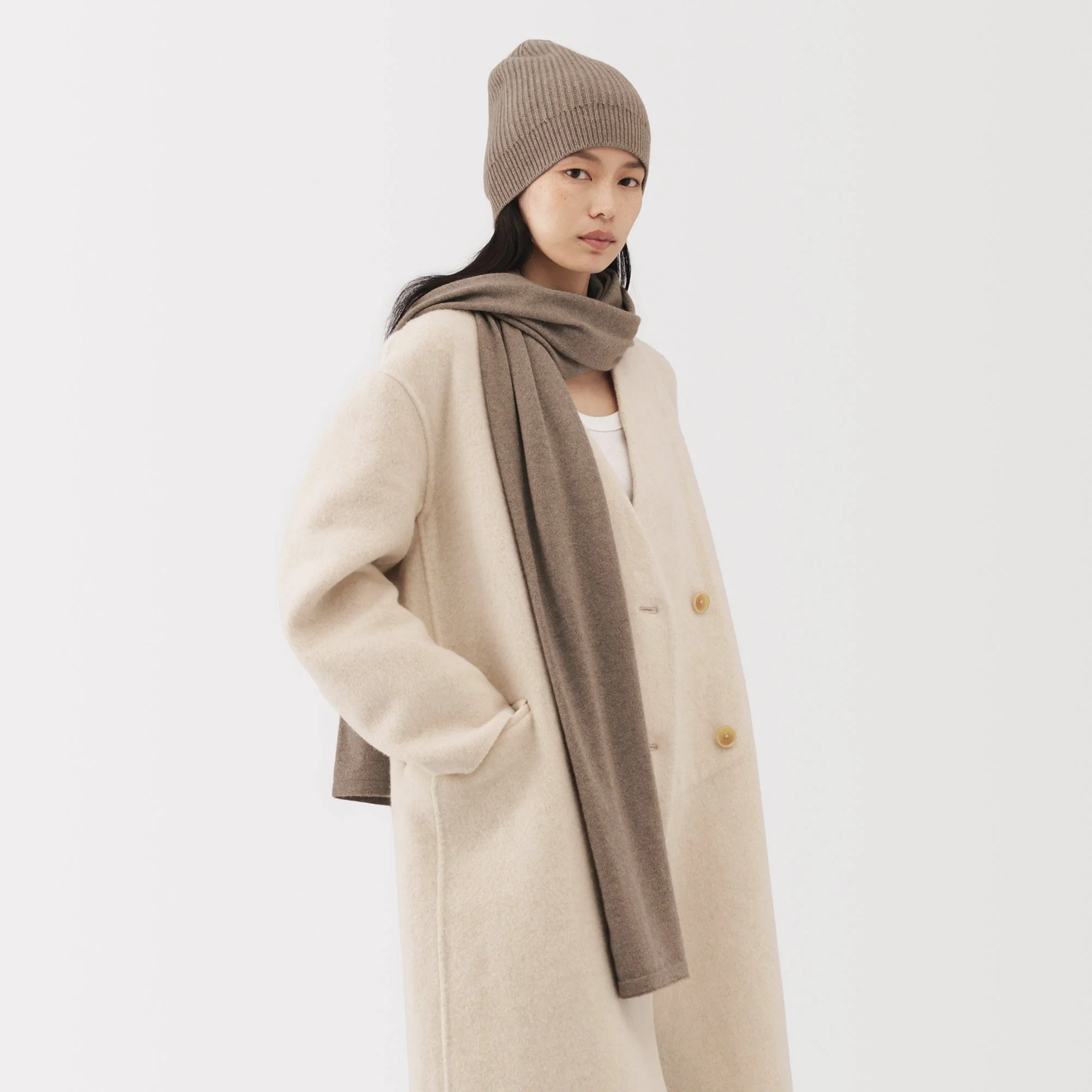 Labo Natural Cashmere Knit Stole - Image 4