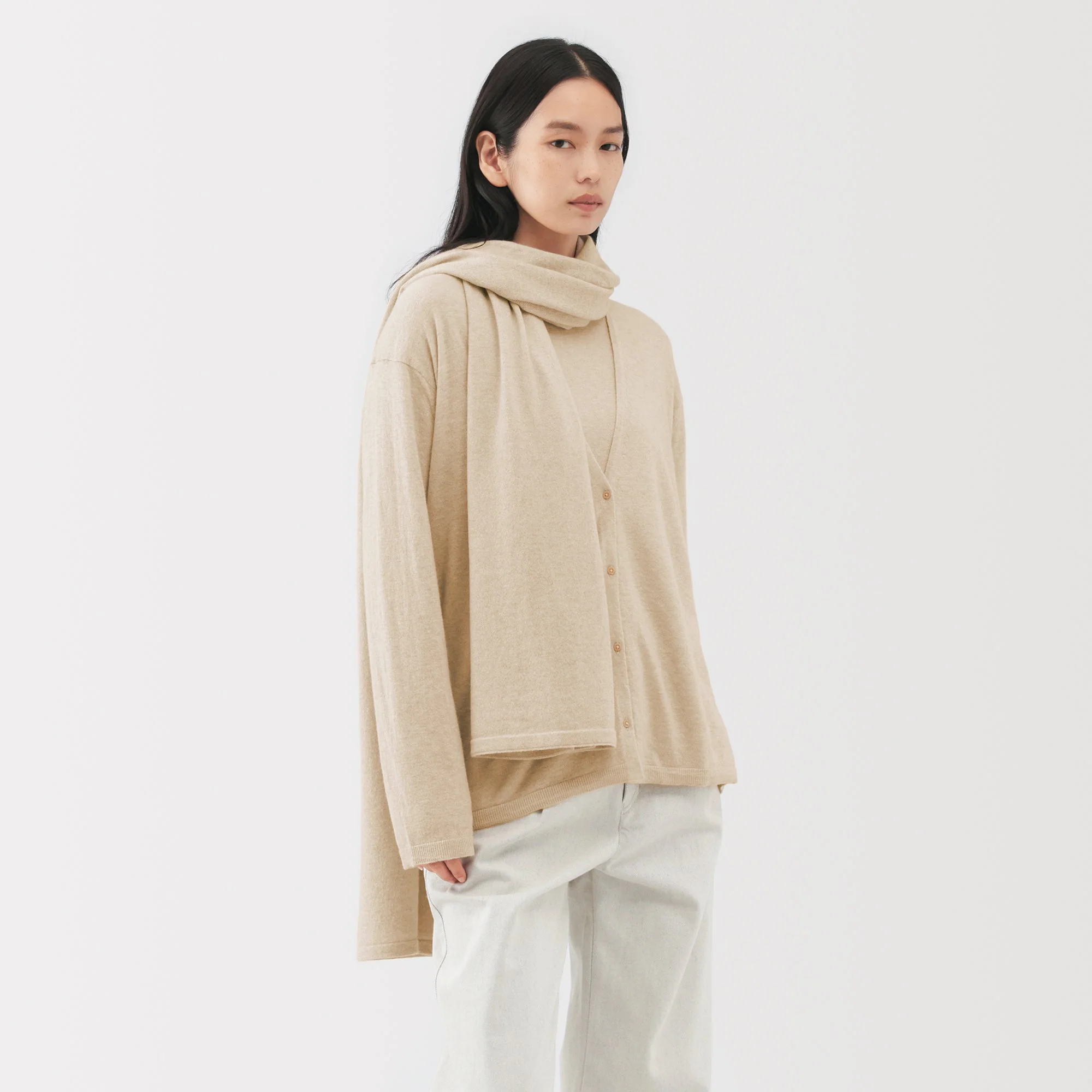 Labo Natural Cashmere Knit Stole - Image 8