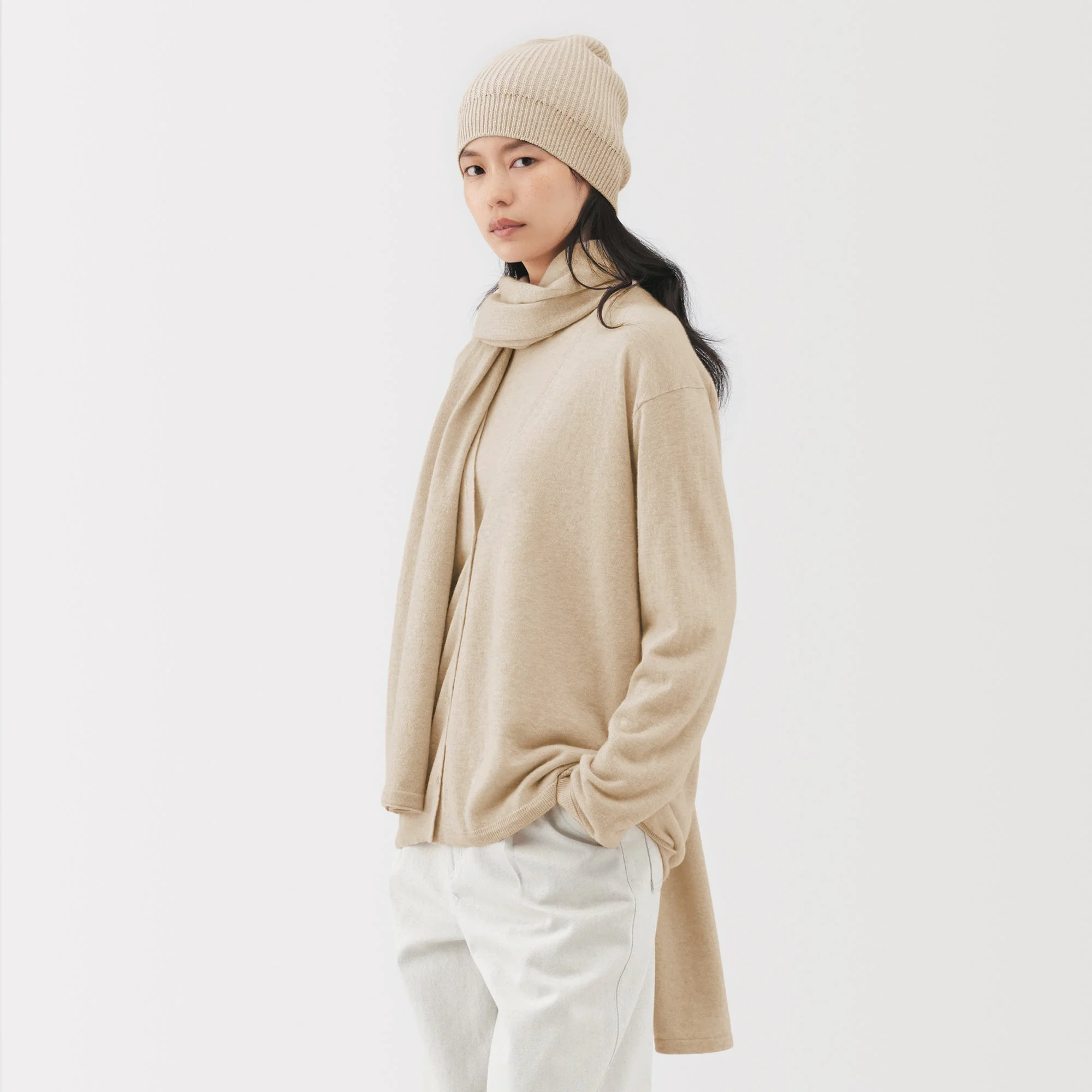Labo Natural Cashmere Knit Stole - Image 9