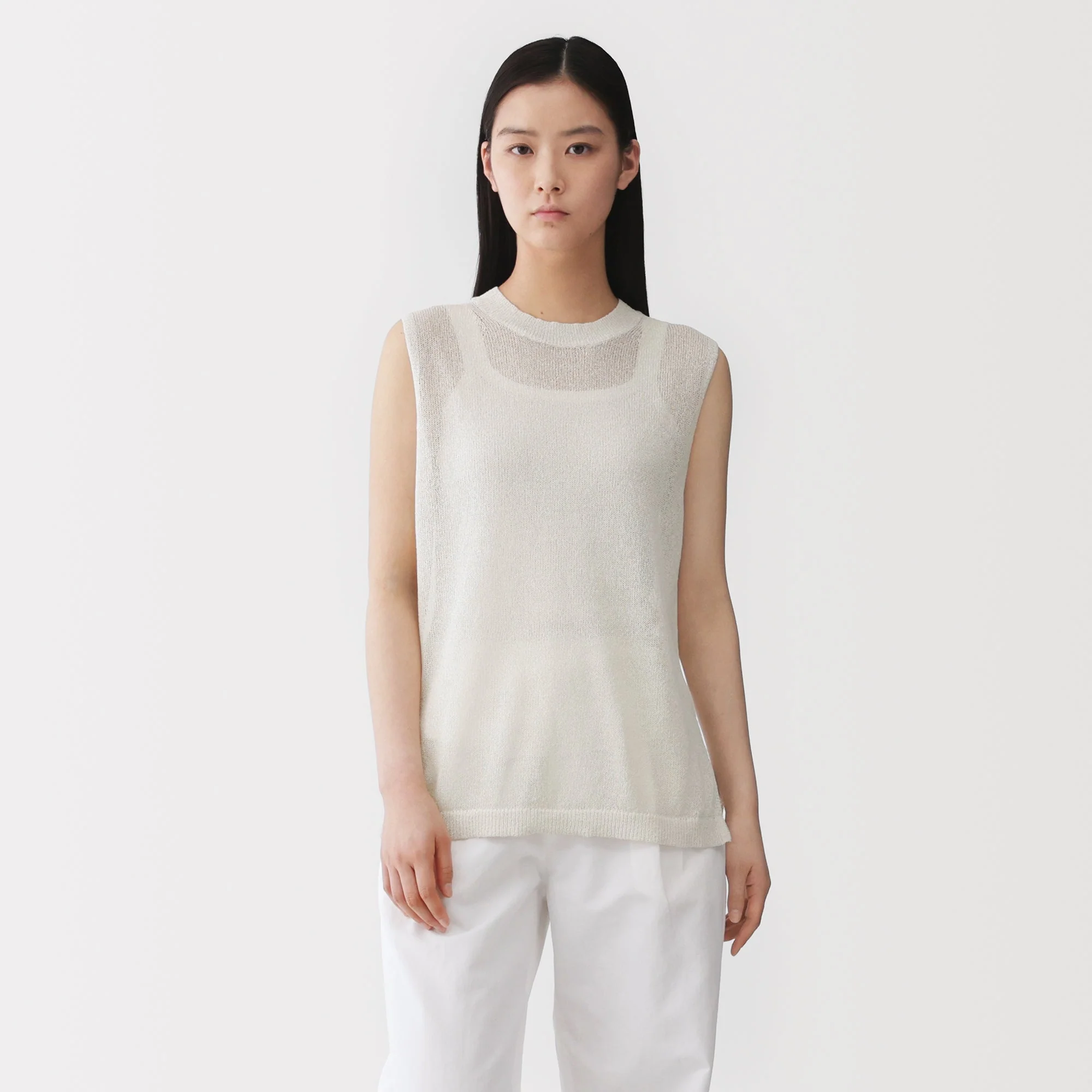 Labo Washi Blend Sleeveless Sweater - Image 3