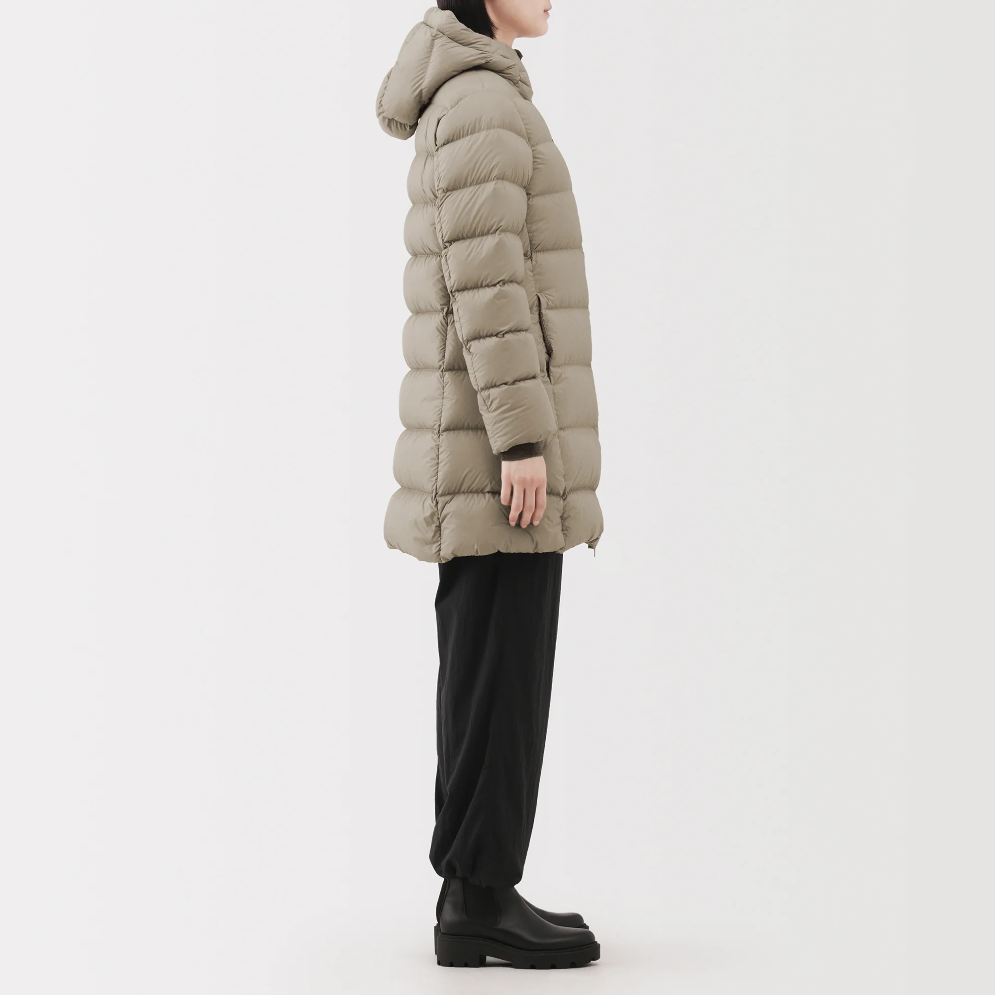 Lightweight Down Hooded Coat - Image 28