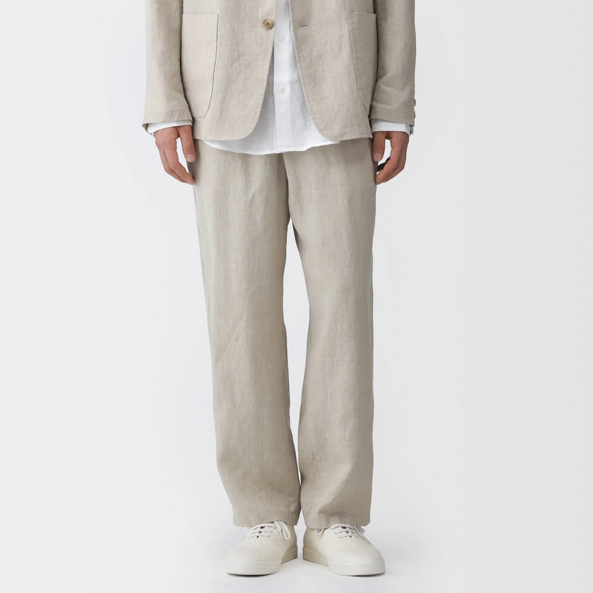 Linen Tapered Pants - Image 4