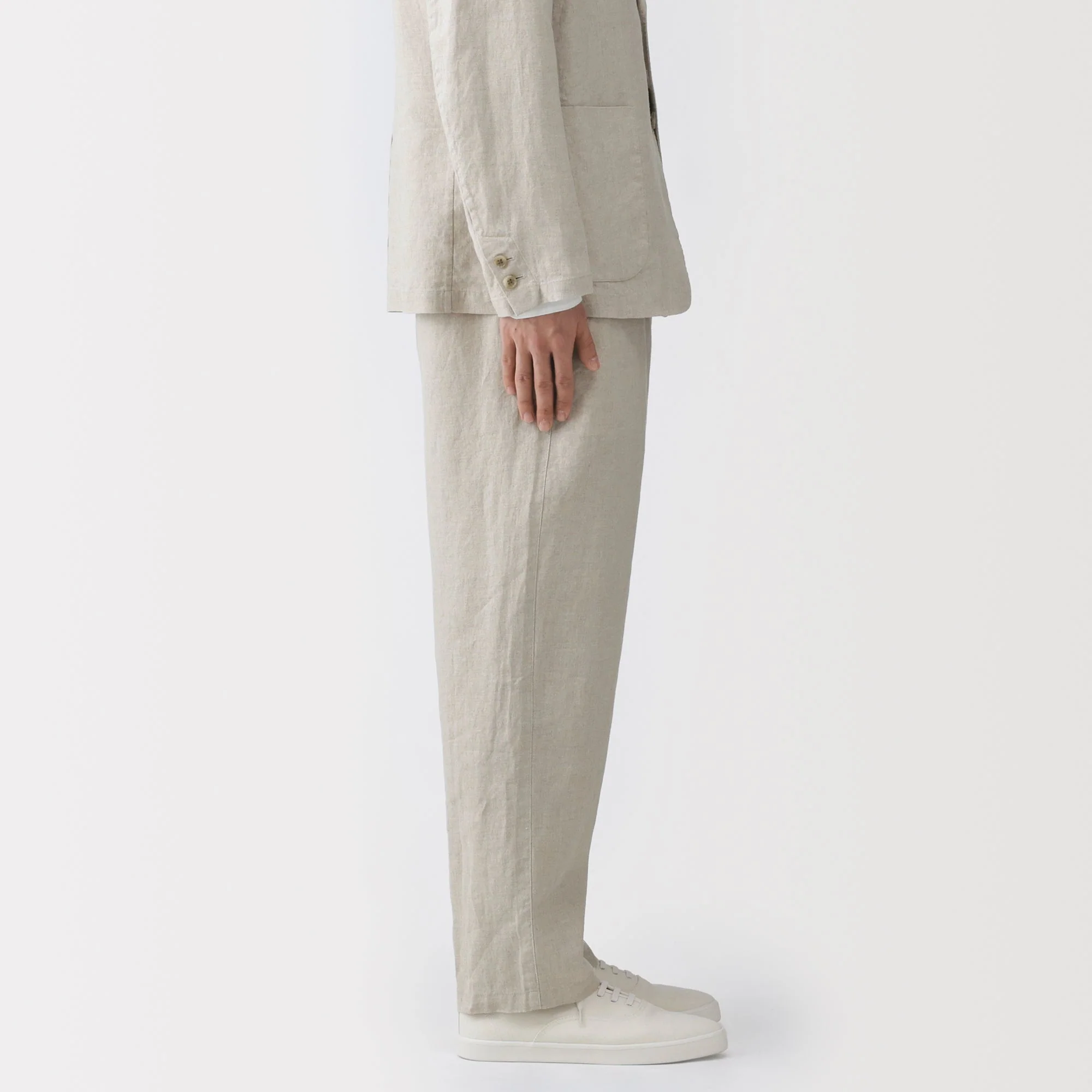 Linen Tapered Pants - Image 5