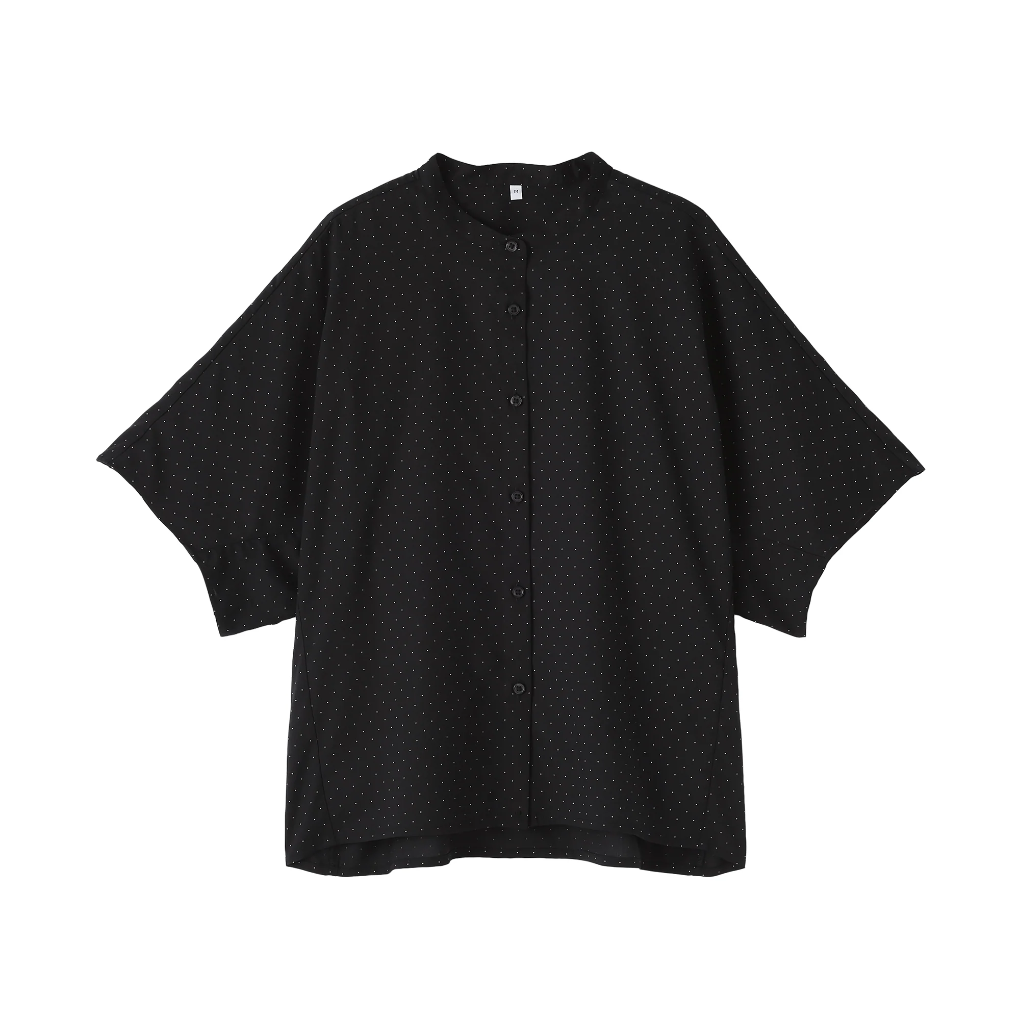Lyocell Blend Half-Sleeve Blouse - Image 2