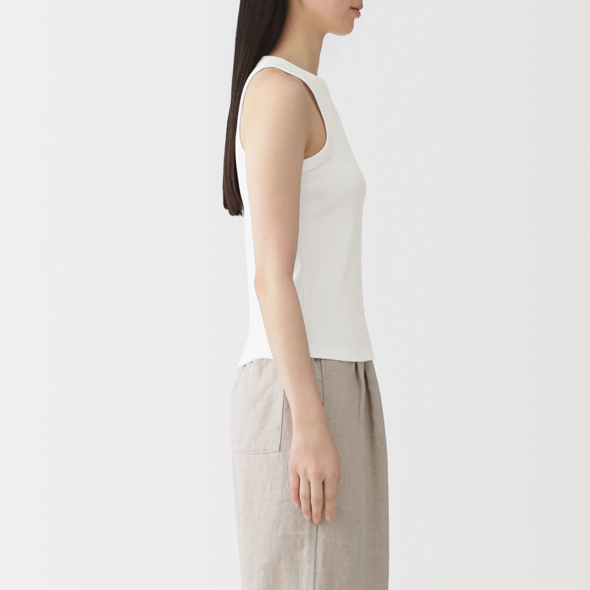 Lyocell Blend Rib Tank Top - Image 21