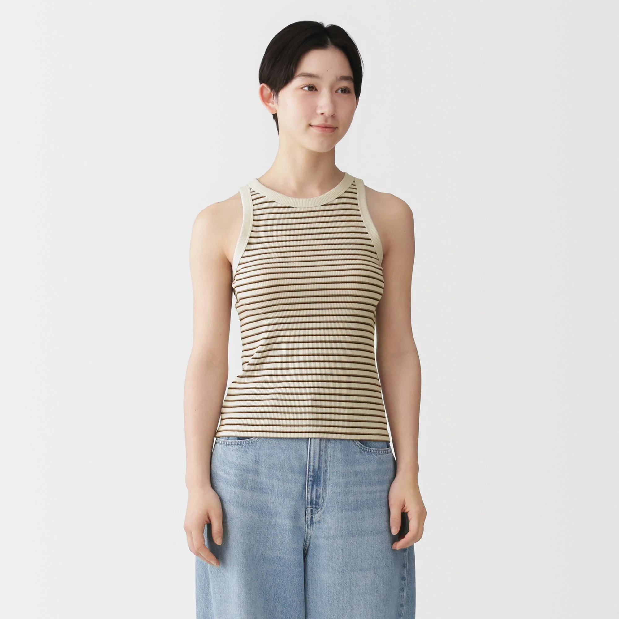 Lyocell Blend Rib Tank Top - Image 35