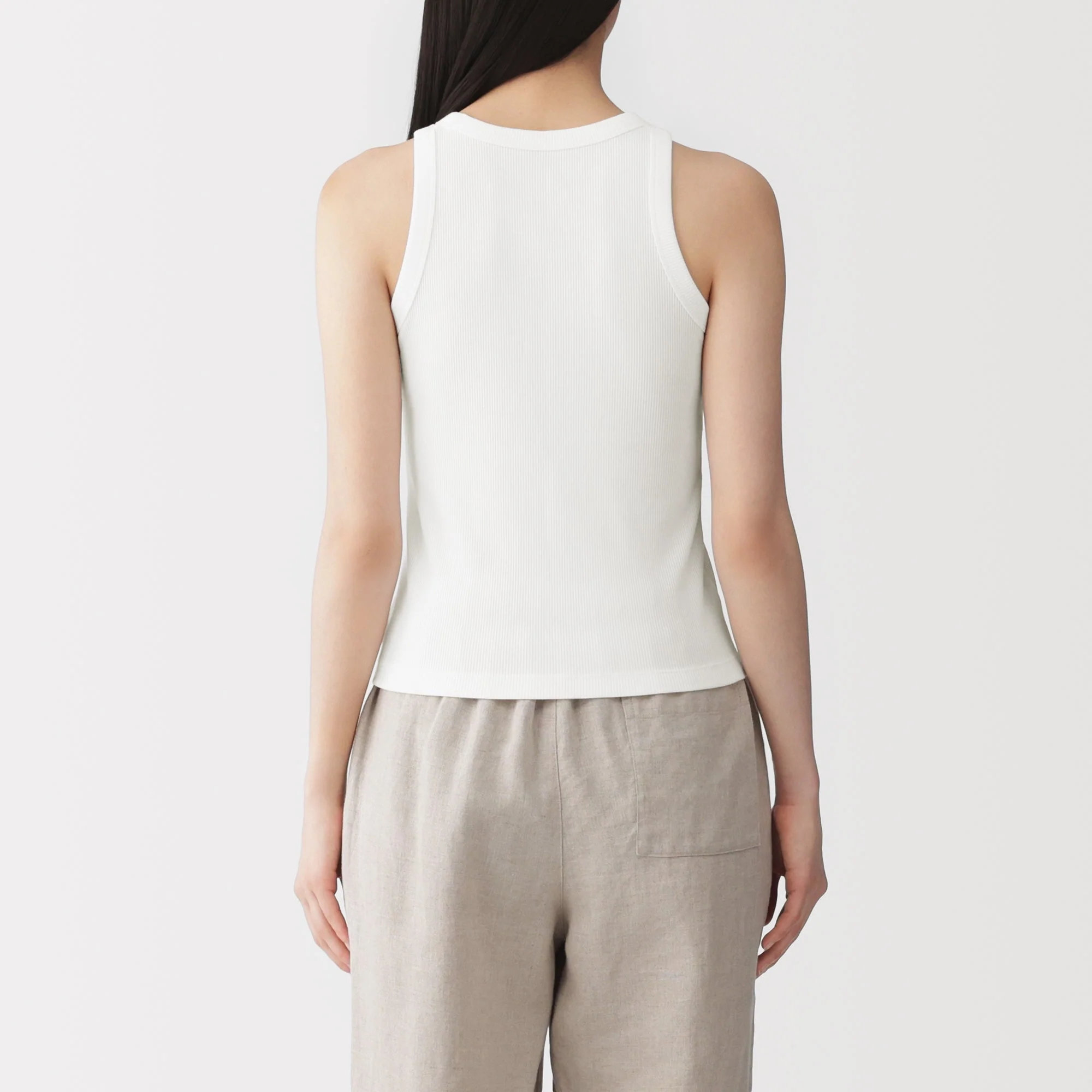 Lyocell Blend Rib Tank Top - Image 46