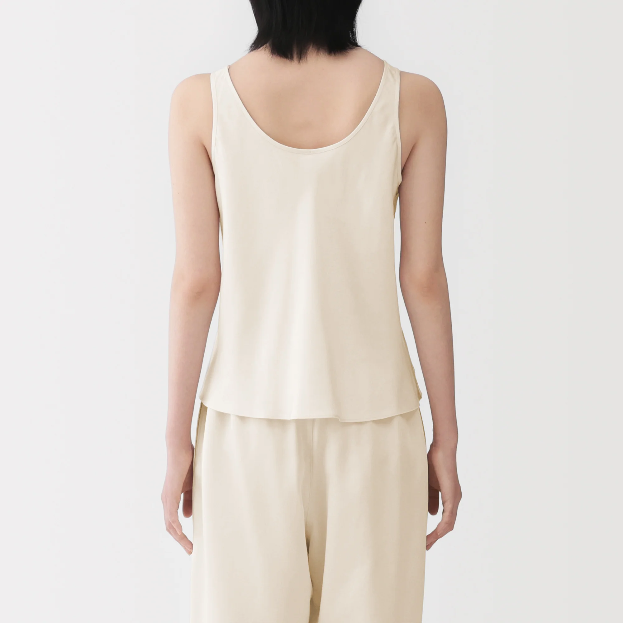 Lyocell Satin Flared Tank Top - Image 20