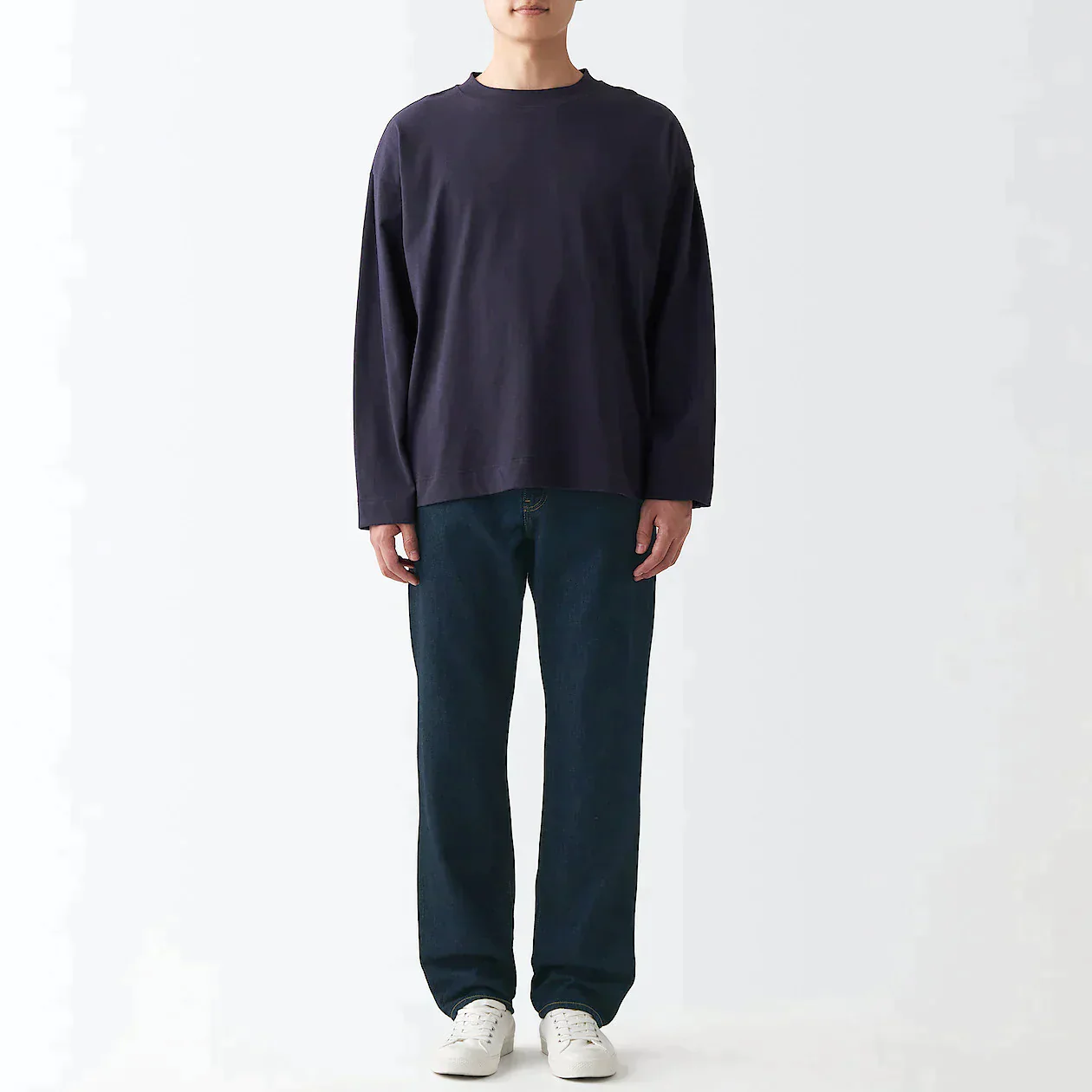 Men's Denim Regular Pants Dark Navy (L 32inch / 82cm) - Image 5