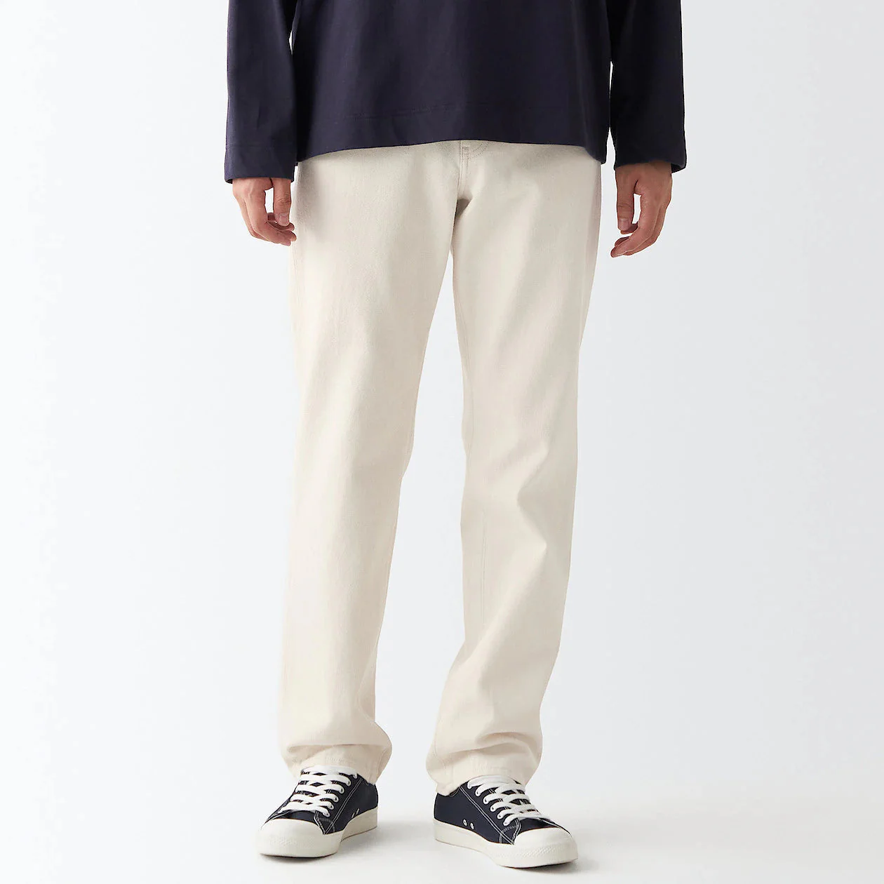 Men's Denim Regular Pants Natural (L 32inch / 82cm) - Image 3