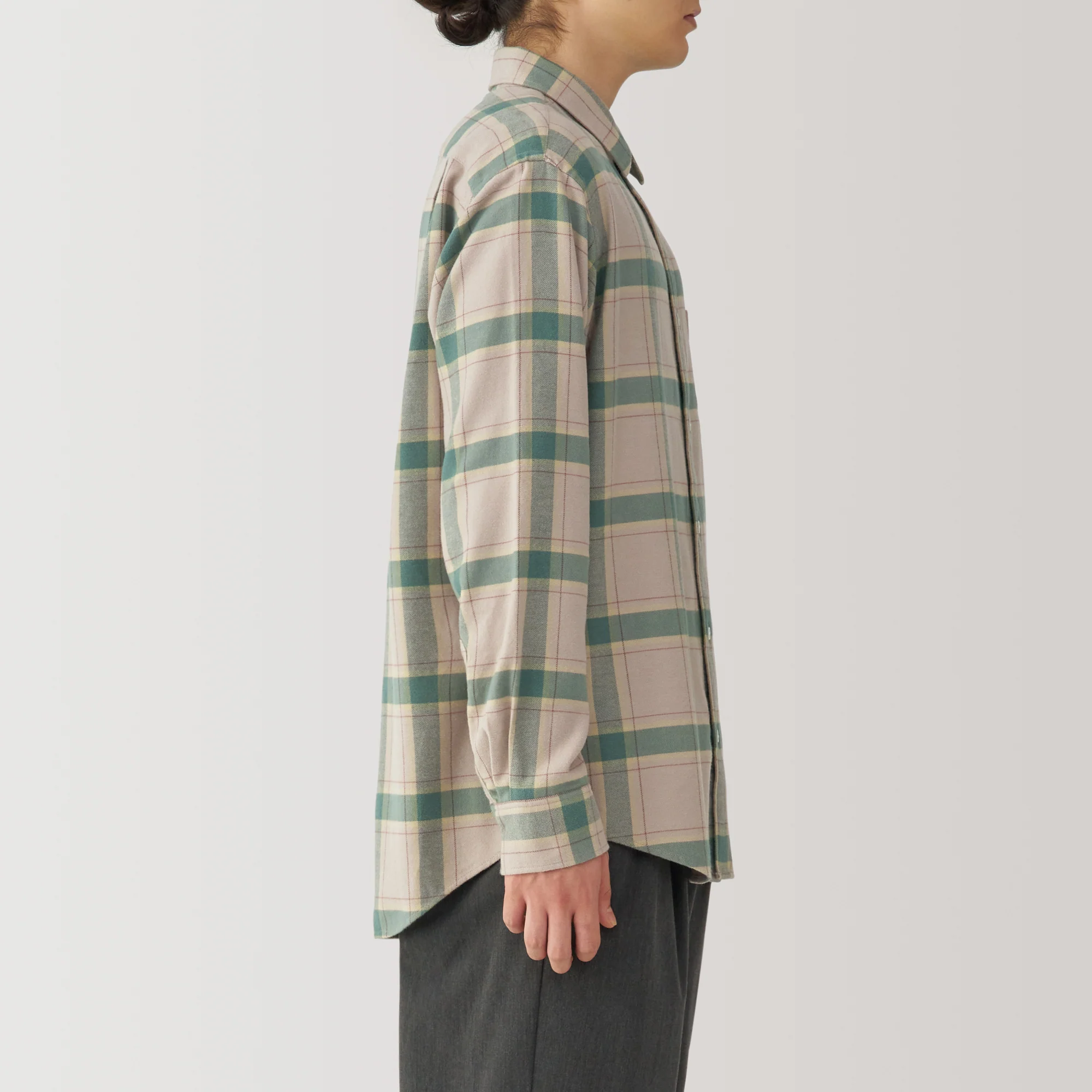 Men's Flannel Long Sleeve Patterned Shirt - Image 5