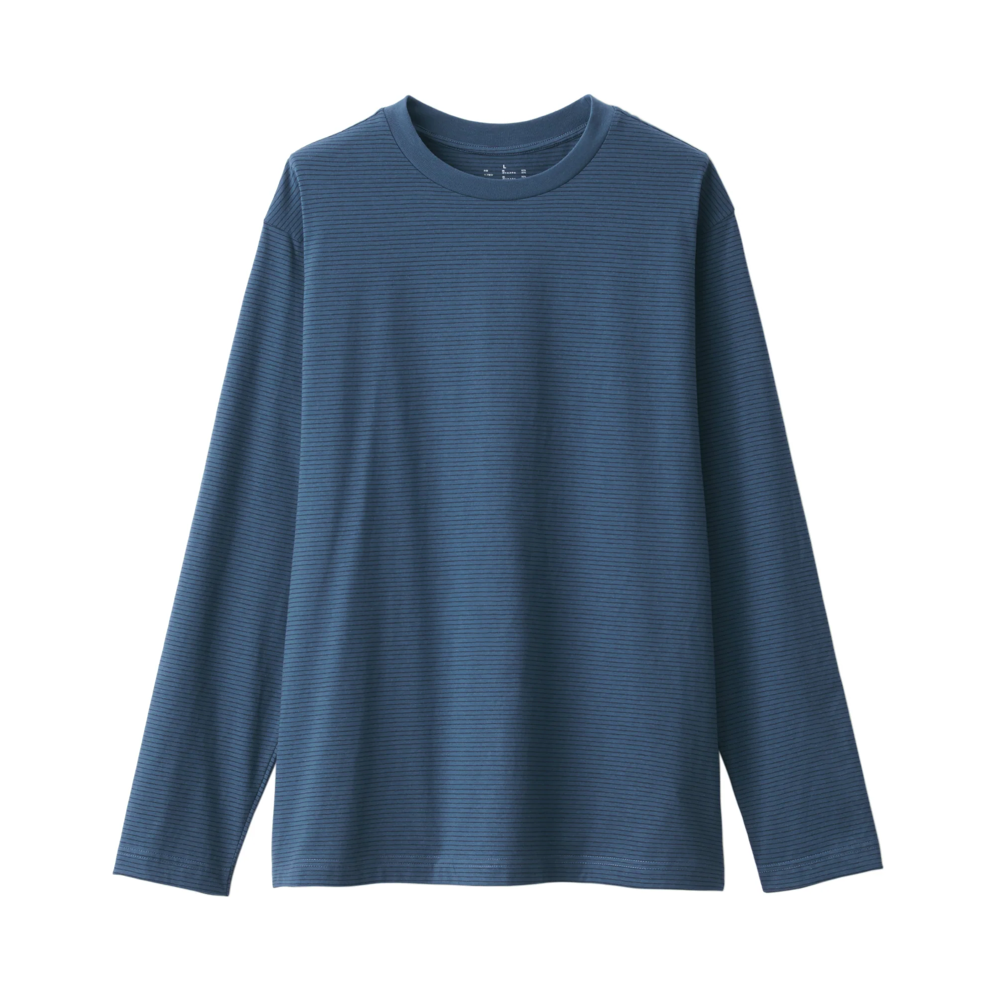 Men's Jersey Crew Neck Long Sleeve Patterned T-Shirt - Image 2