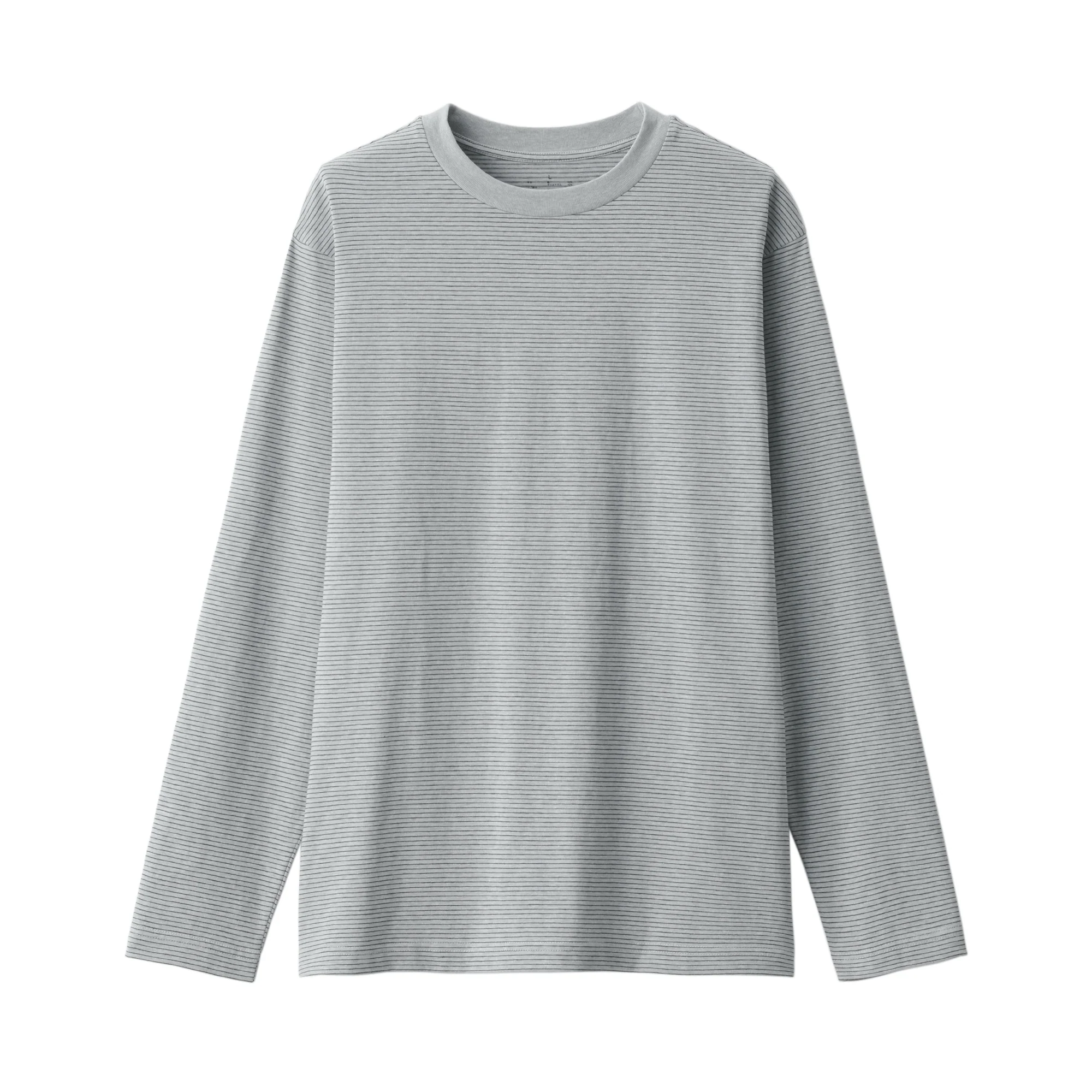 Men's Jersey Crew Neck Long Sleeve Patterned T-Shirt - Image 9