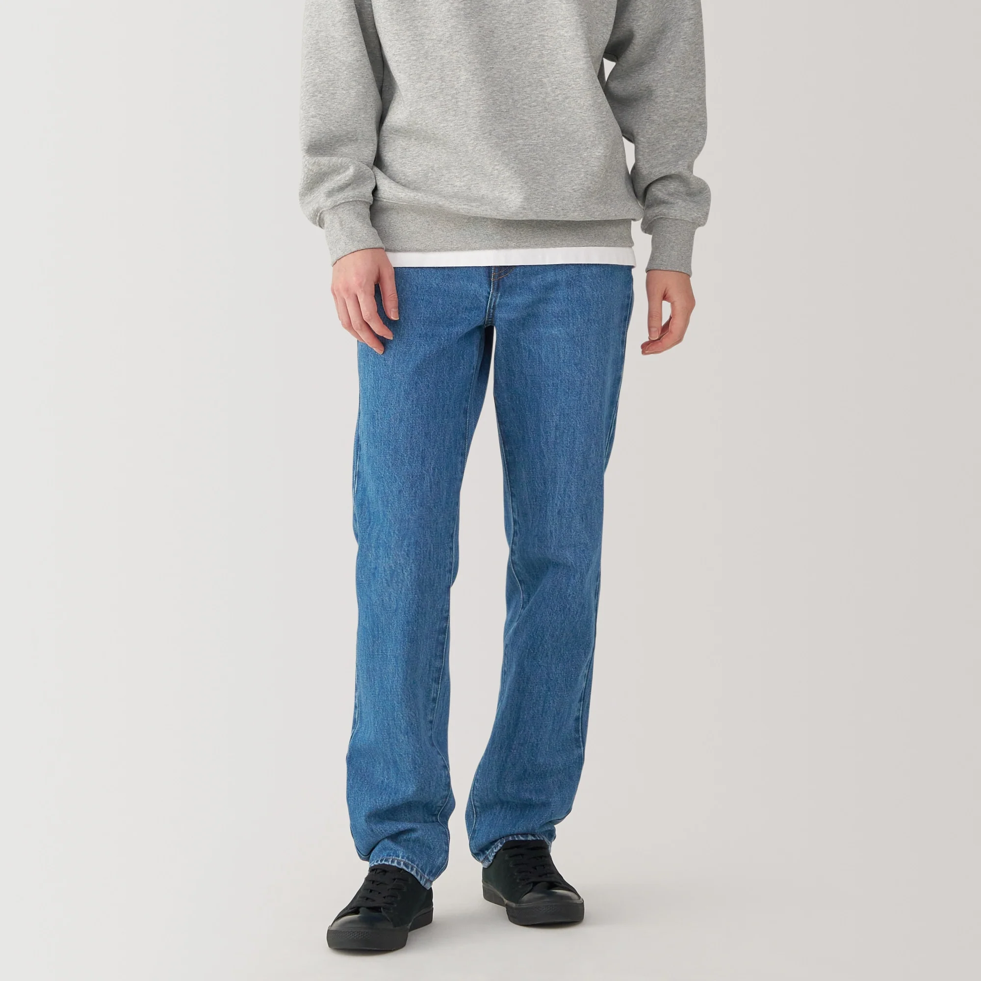 Men's Kapok Blend Straight Denim Trousers - Image 12