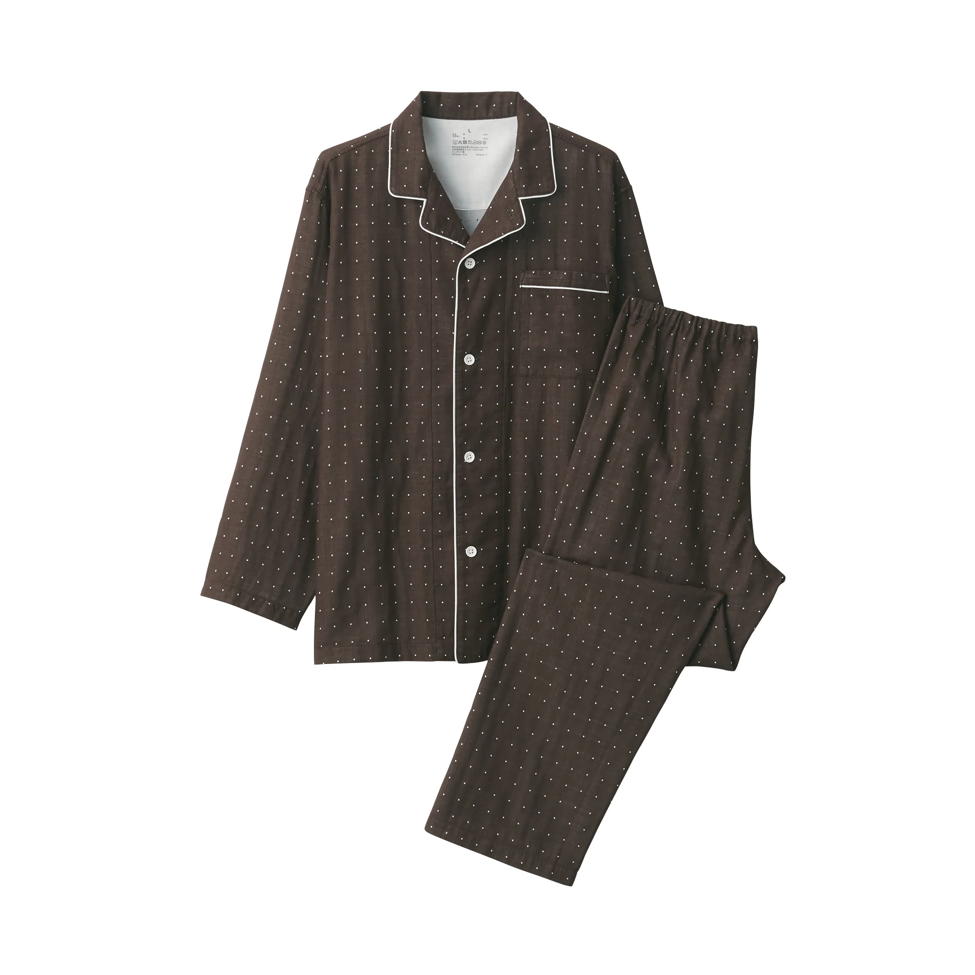 Men's Side Seamless Double Gauze Pajamas - Image 14