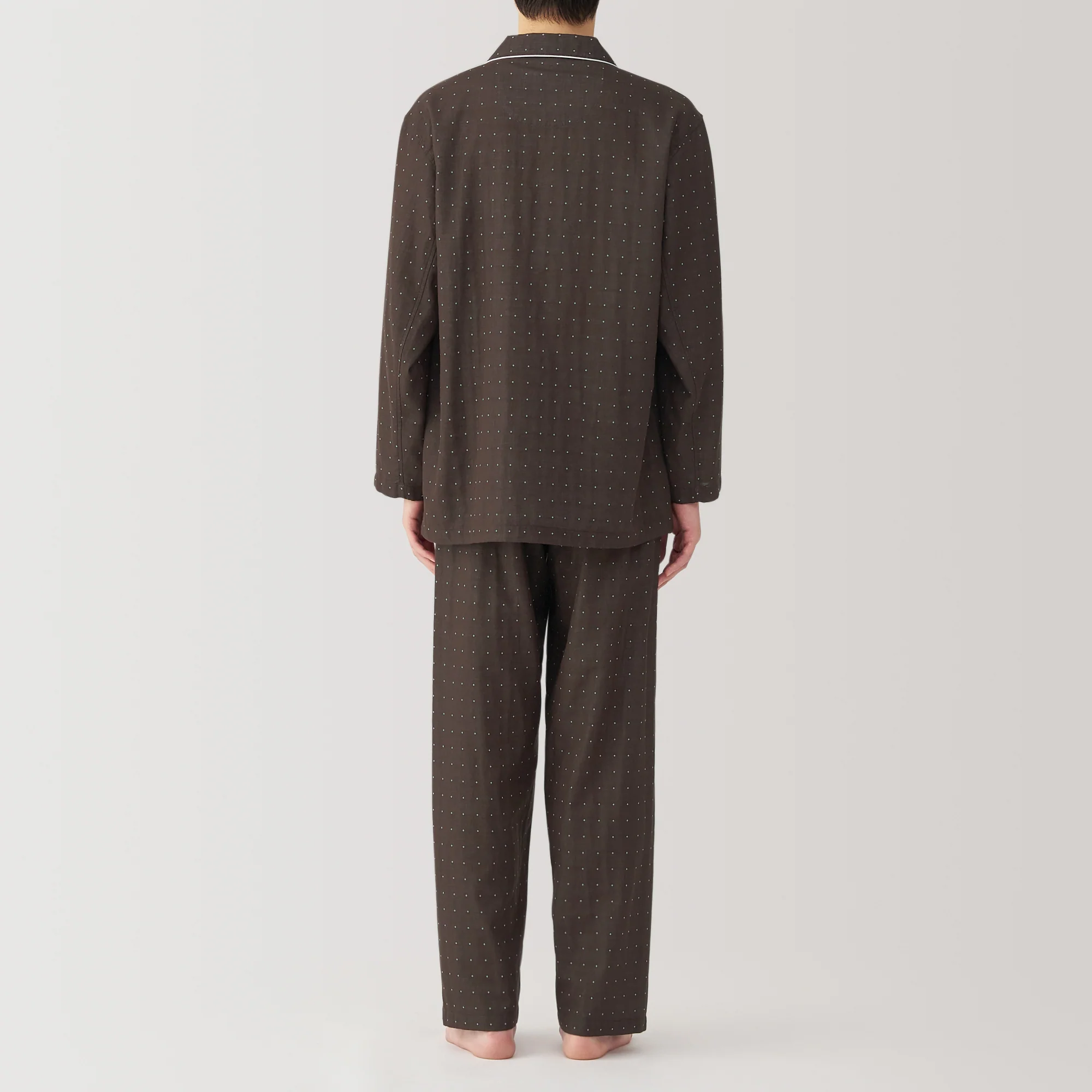 Men's Side Seamless Double Gauze Pajamas - Image 18