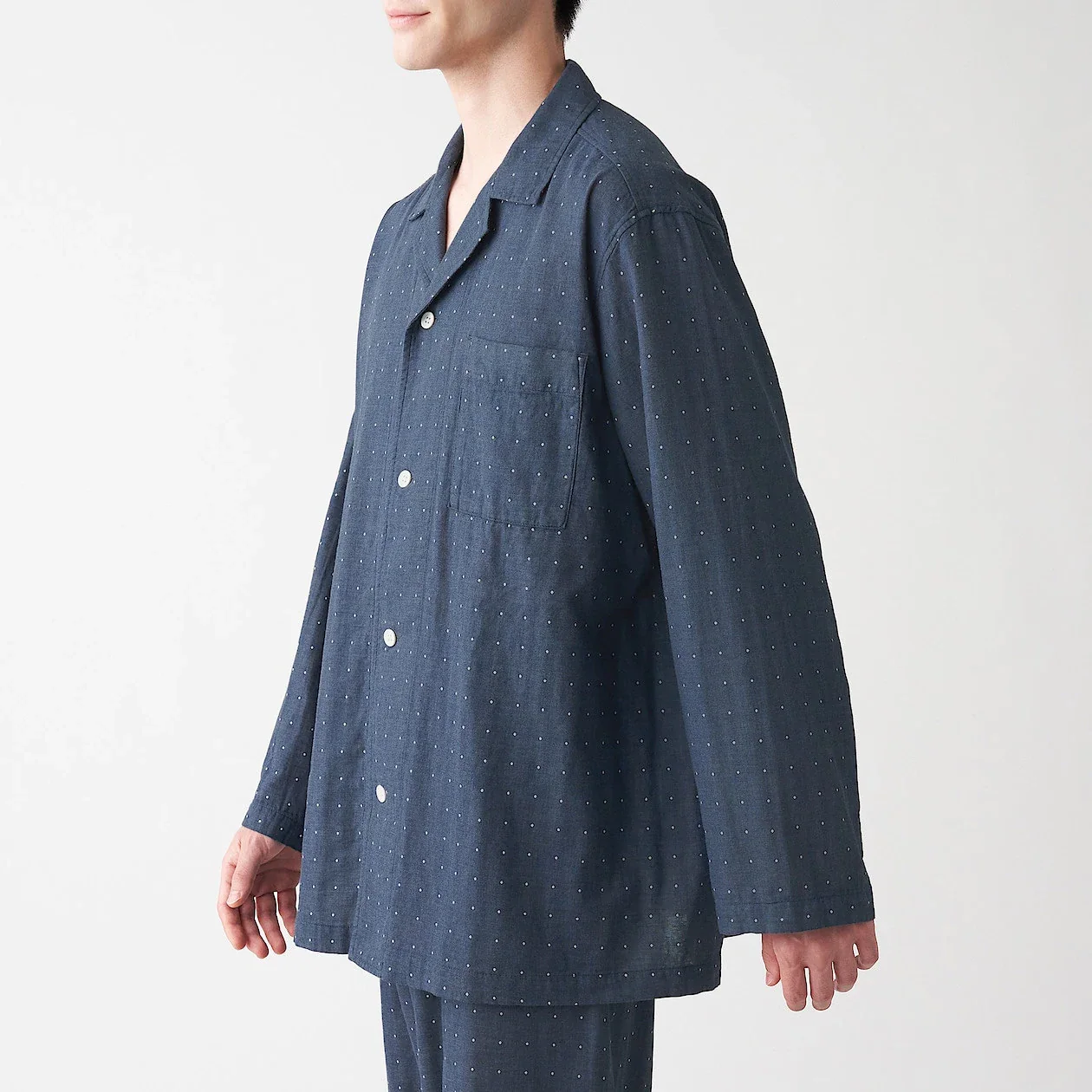 Men's Side Seamless Double Gauze Pajamas - Image 18