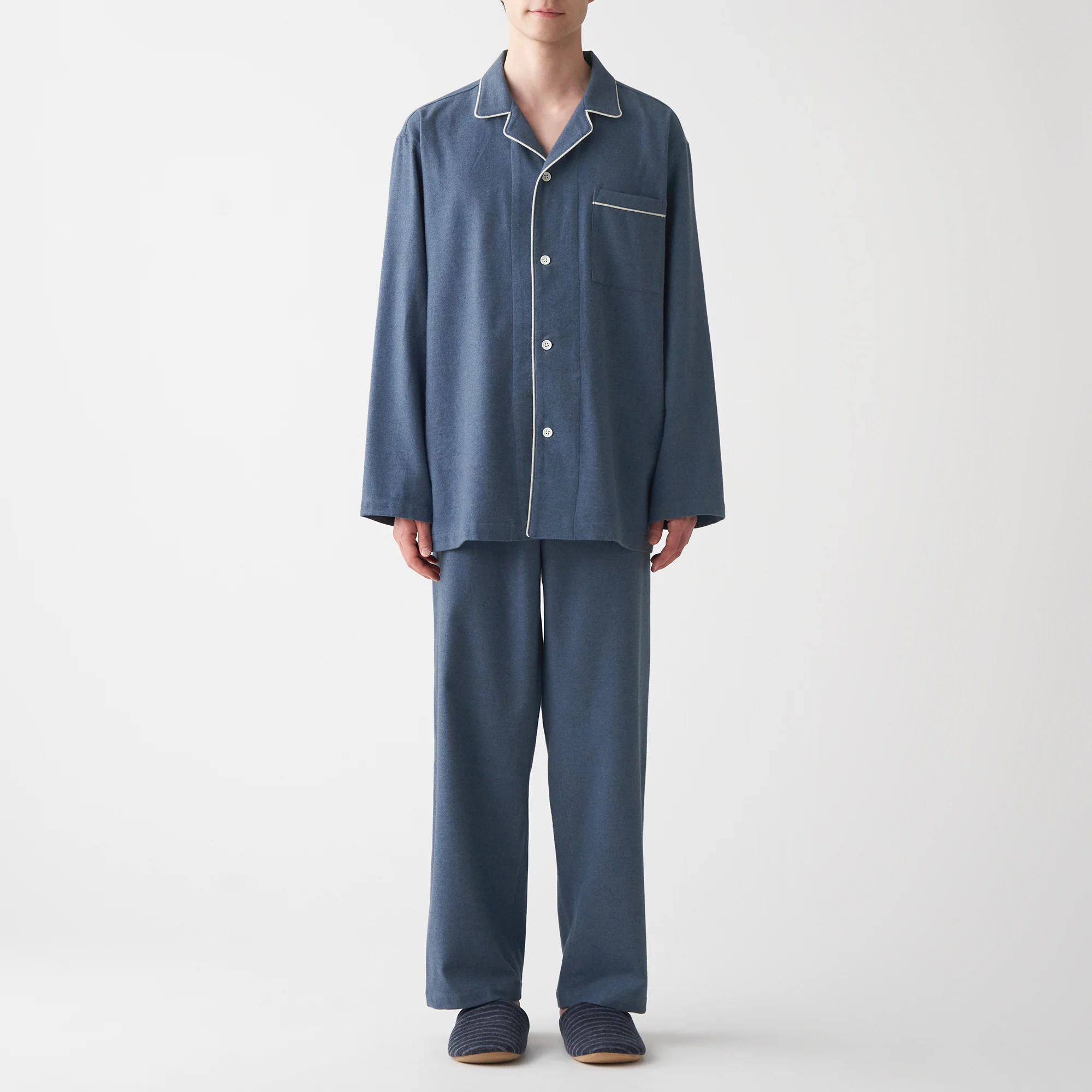 Men's Side-Seamless Flannel Pajamas - Image 16