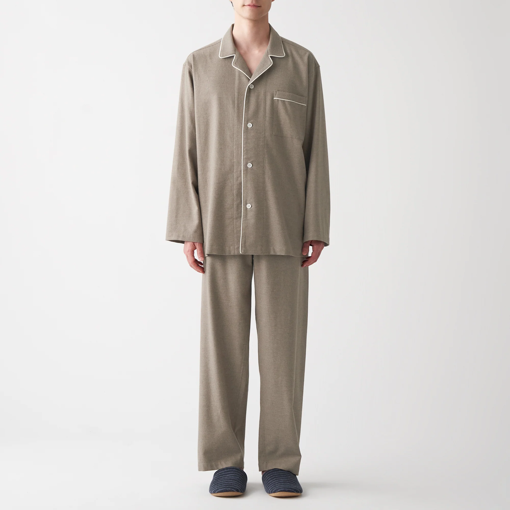 Men's Side-Seamless Flannel Pajamas - Image 26